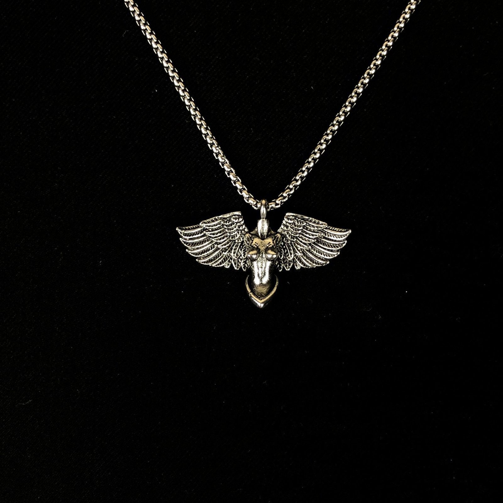 Jewelry Wings Punk Necklace Grunge Chain Size ONE SIZE - 1 Thumbnail