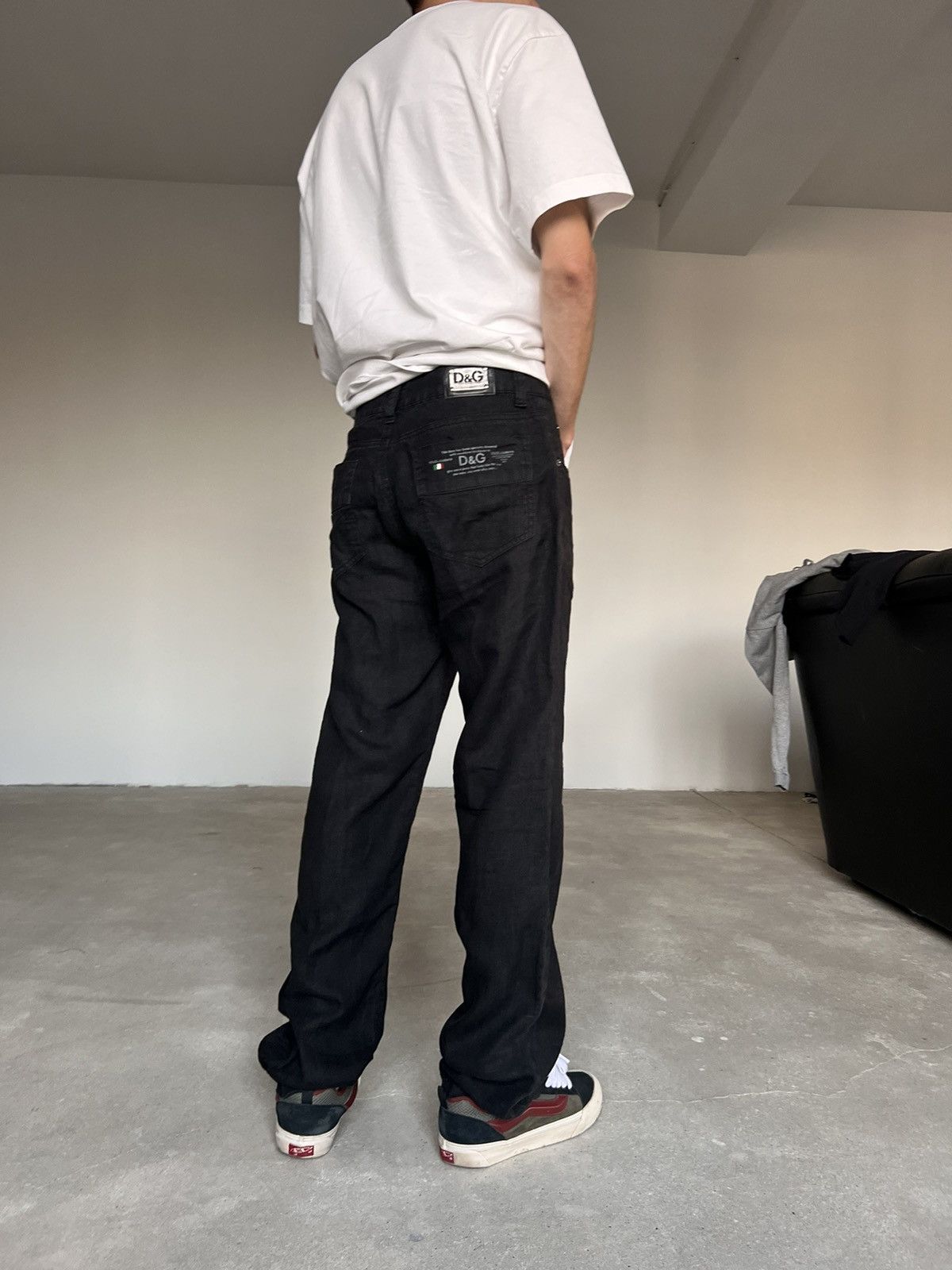 Dolce & Gabbana 90s Vintage Dolce&Gabbana Pants Linen Size US 29 - 1 Thumbnail