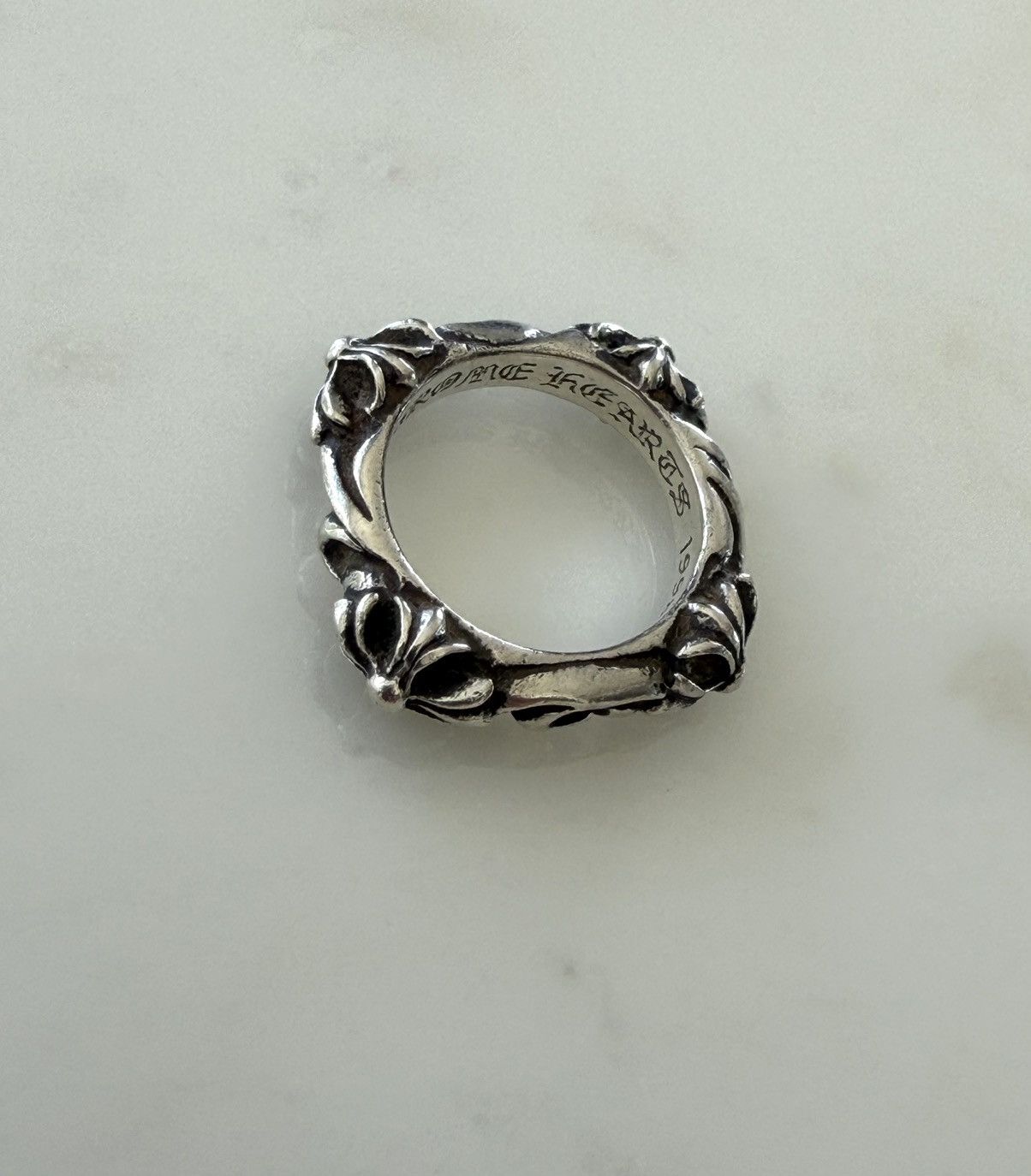 Chrome Hearts Chrome Hearts SBT Square Band Ring | Grailed