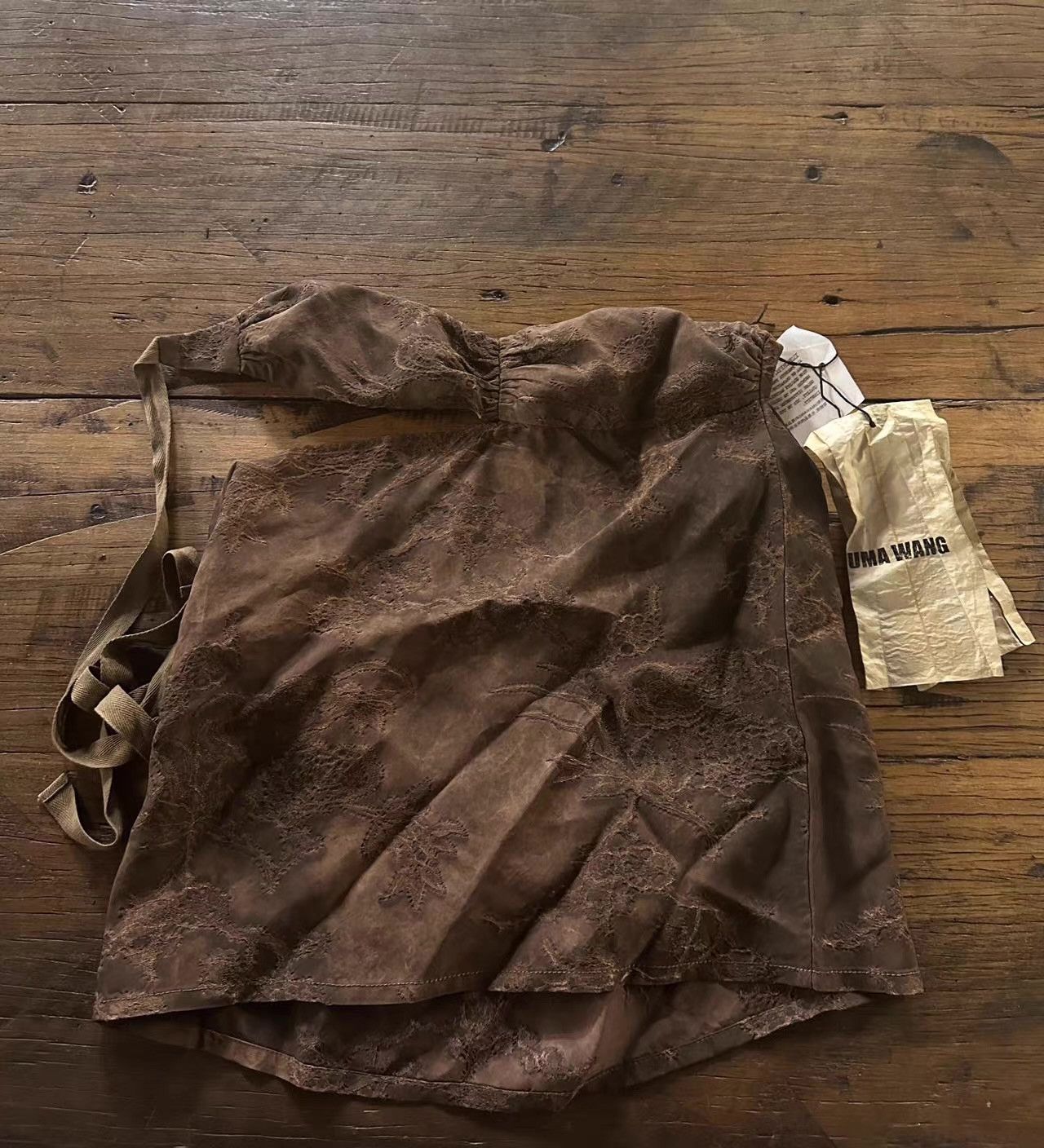 Uma Wang UMA WANG SS23 Women’s Main Brown Rose Timmy Top Ｑ25 Size S / US 4 / IT 40 - 1 Thumbnail