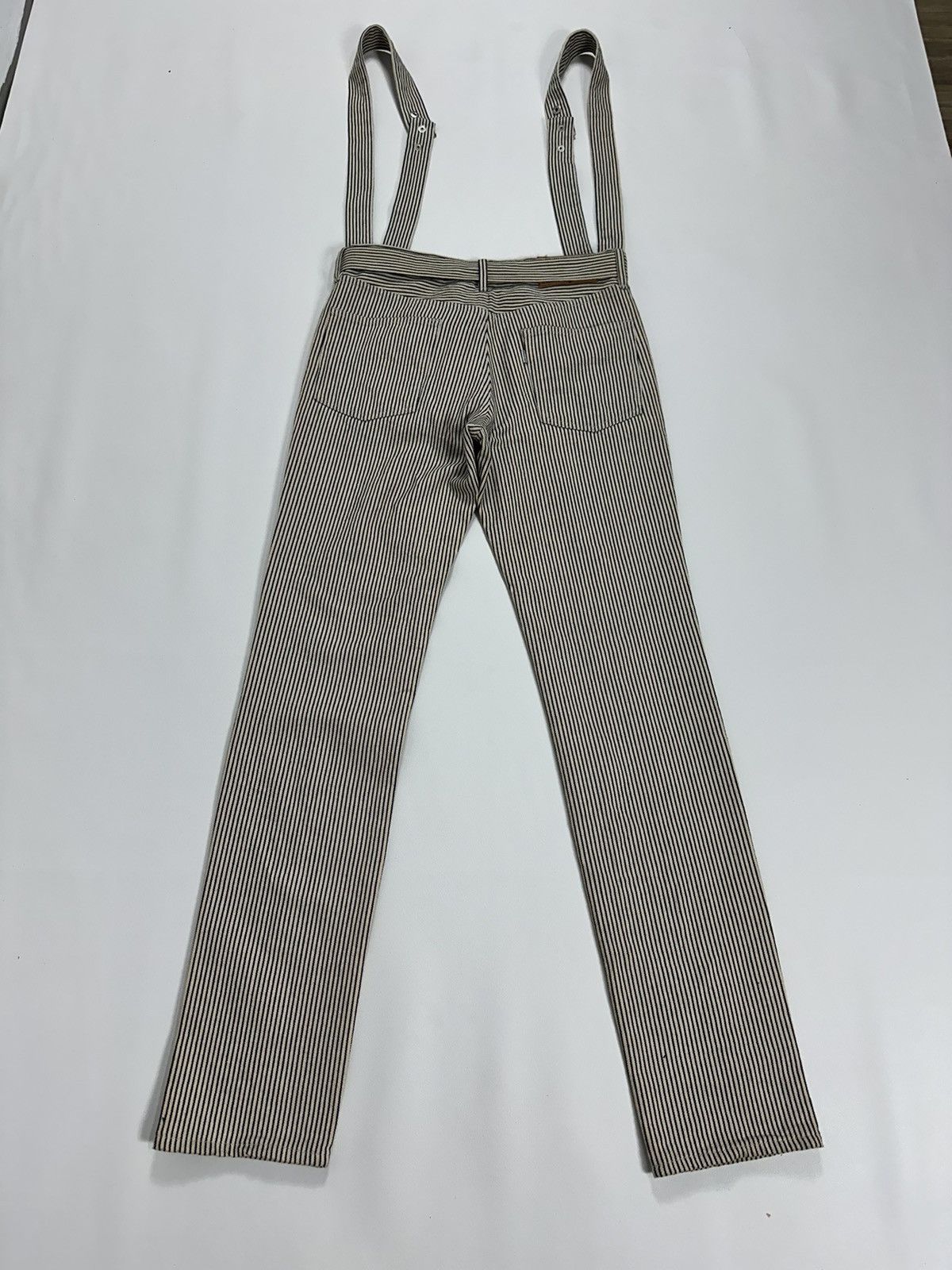 Kim Jones Kim Jones x GU Stripe Detachable Suspender Pants Size US 29 - 6 Thumbnail