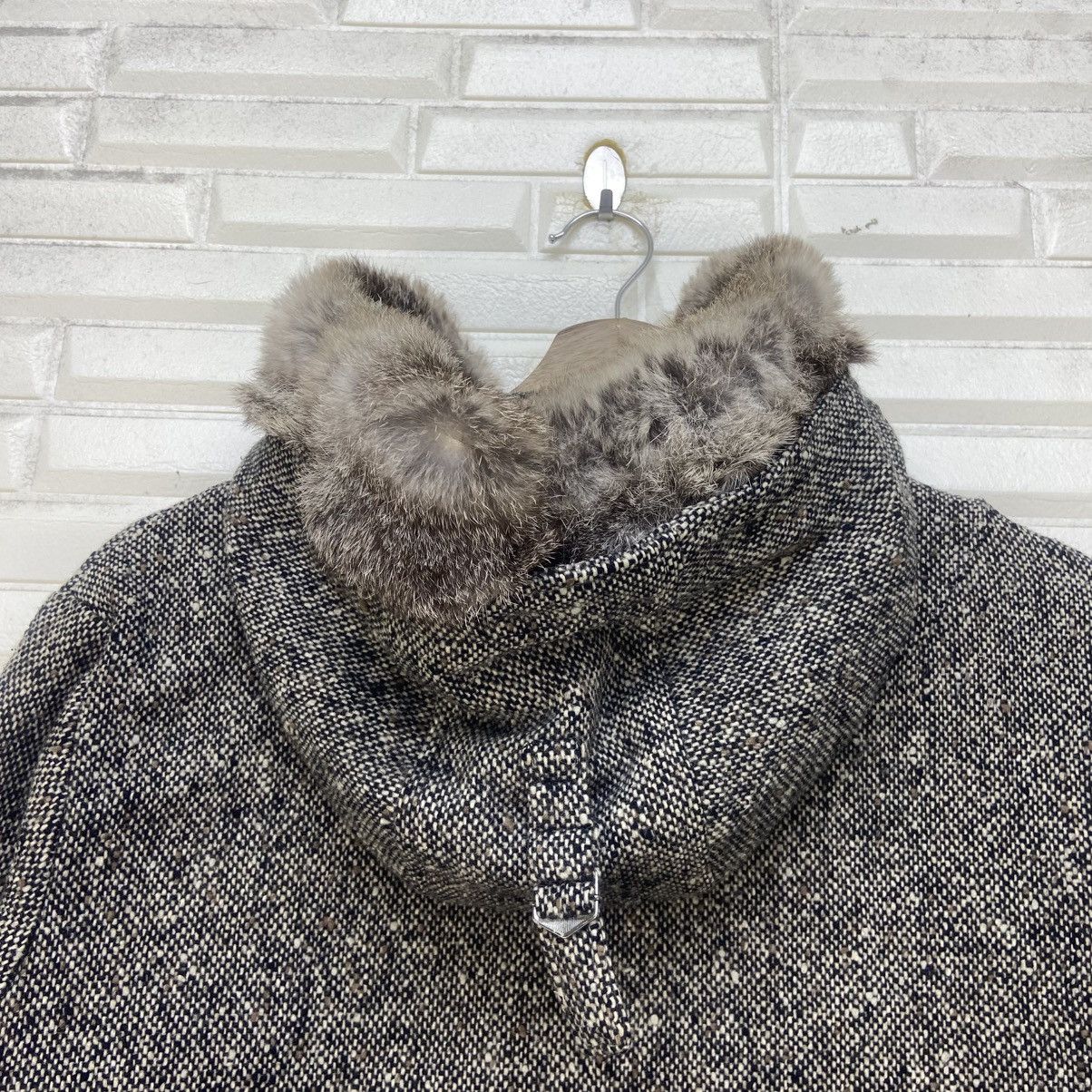 Japanese Brand Working@Manys Rabbit Fur Herringbone Wool Heavy Coat Size US S / EU 44-46 / 1 - 10 Thumbnail