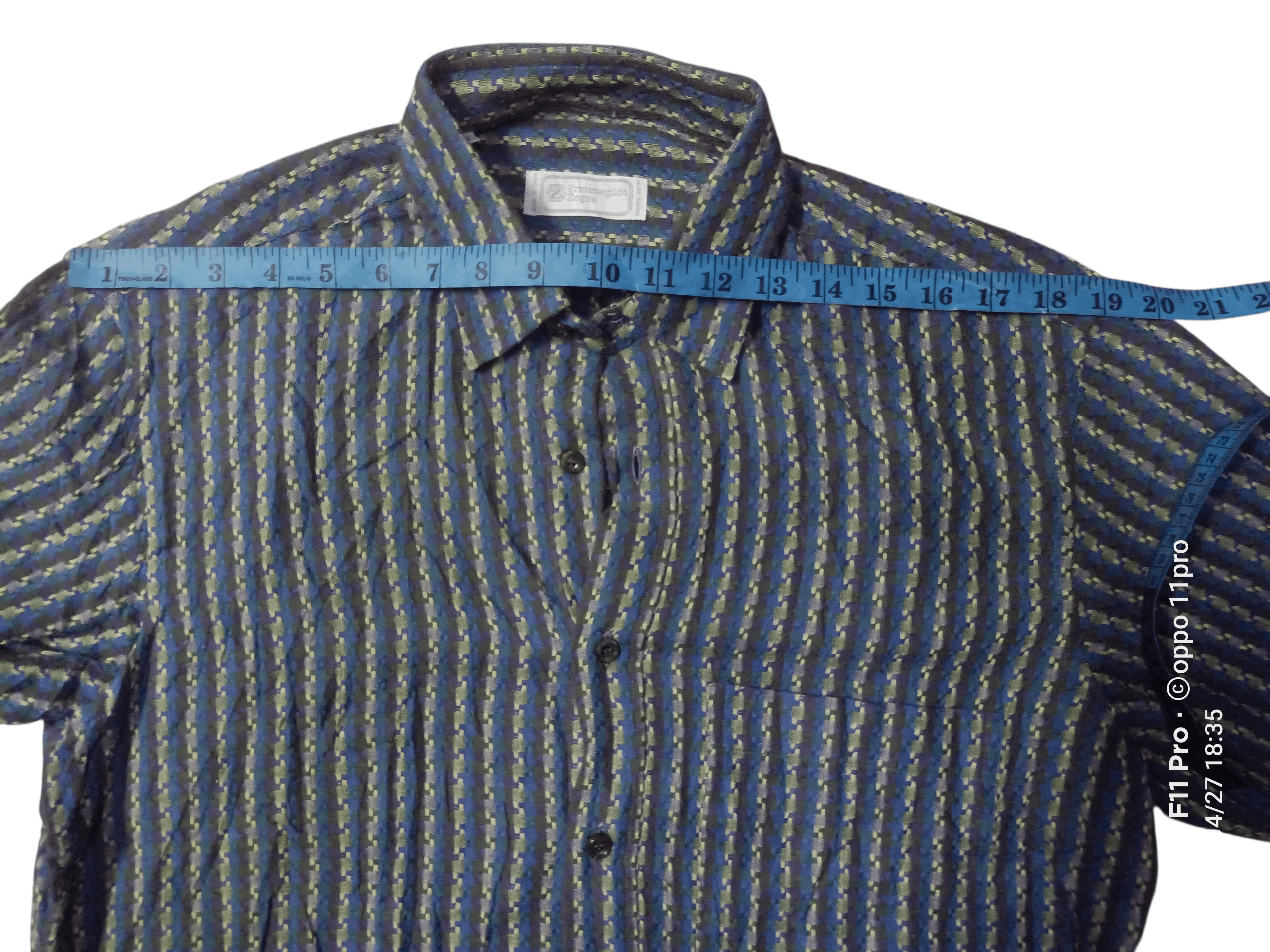 Ermenegildo Zegna 💥Vintage Ermenegildo Zegna Men Button Up 💥 Size US L / EU 52-54 / 3 - 12 Thumbnail