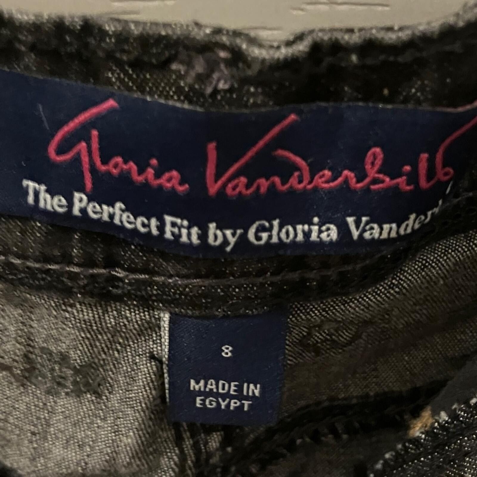 Other Gloria Vanderbilt Women's Black Straight Leg Jeans Size 30" / US 8 / IT 44 - 2 Thumbnail