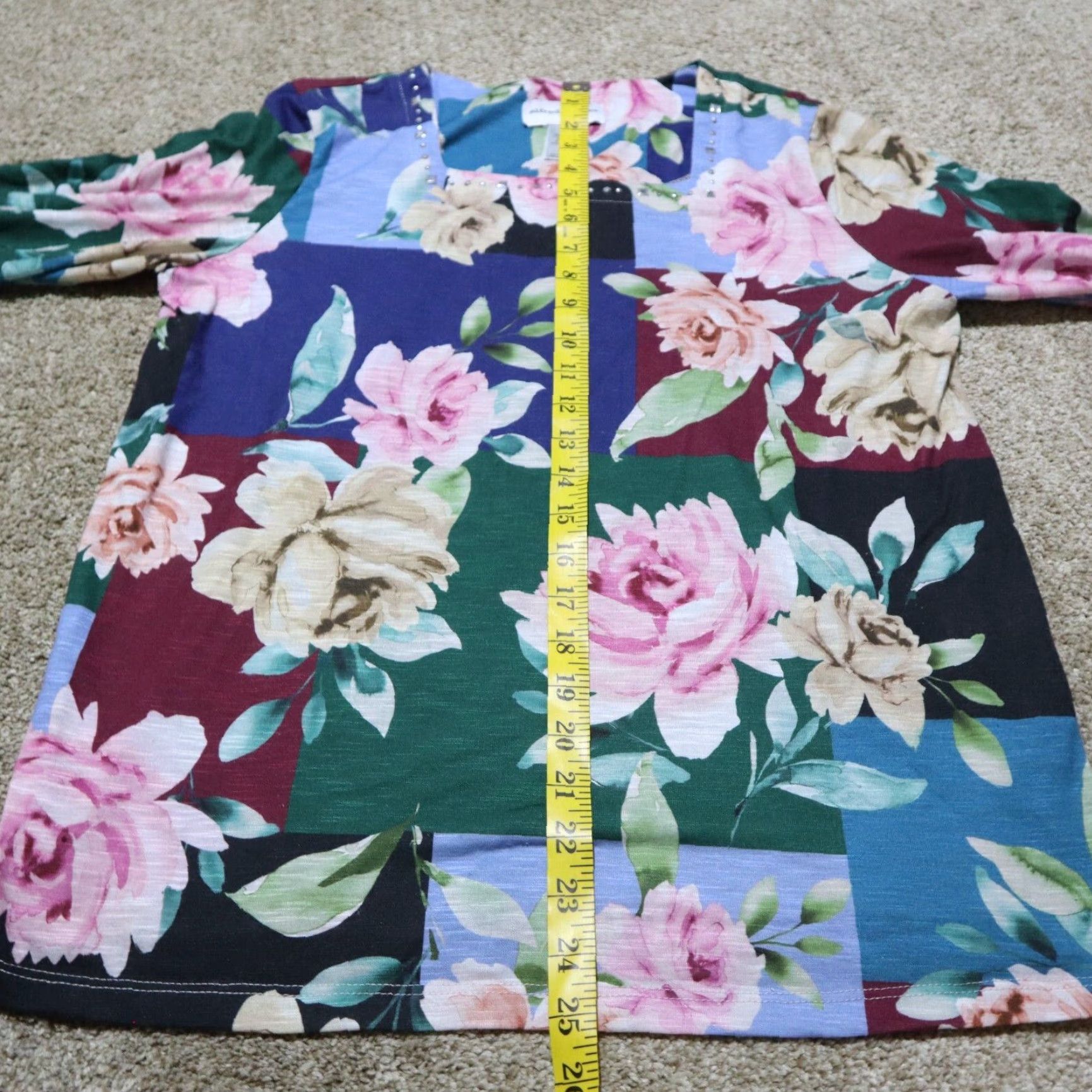 Vintage Alfred Dunner Shirt Floral Flowers Embellished Top Blouse Women's Size S Small Size S / US 4 / IT 40 - 6 Thumbnail