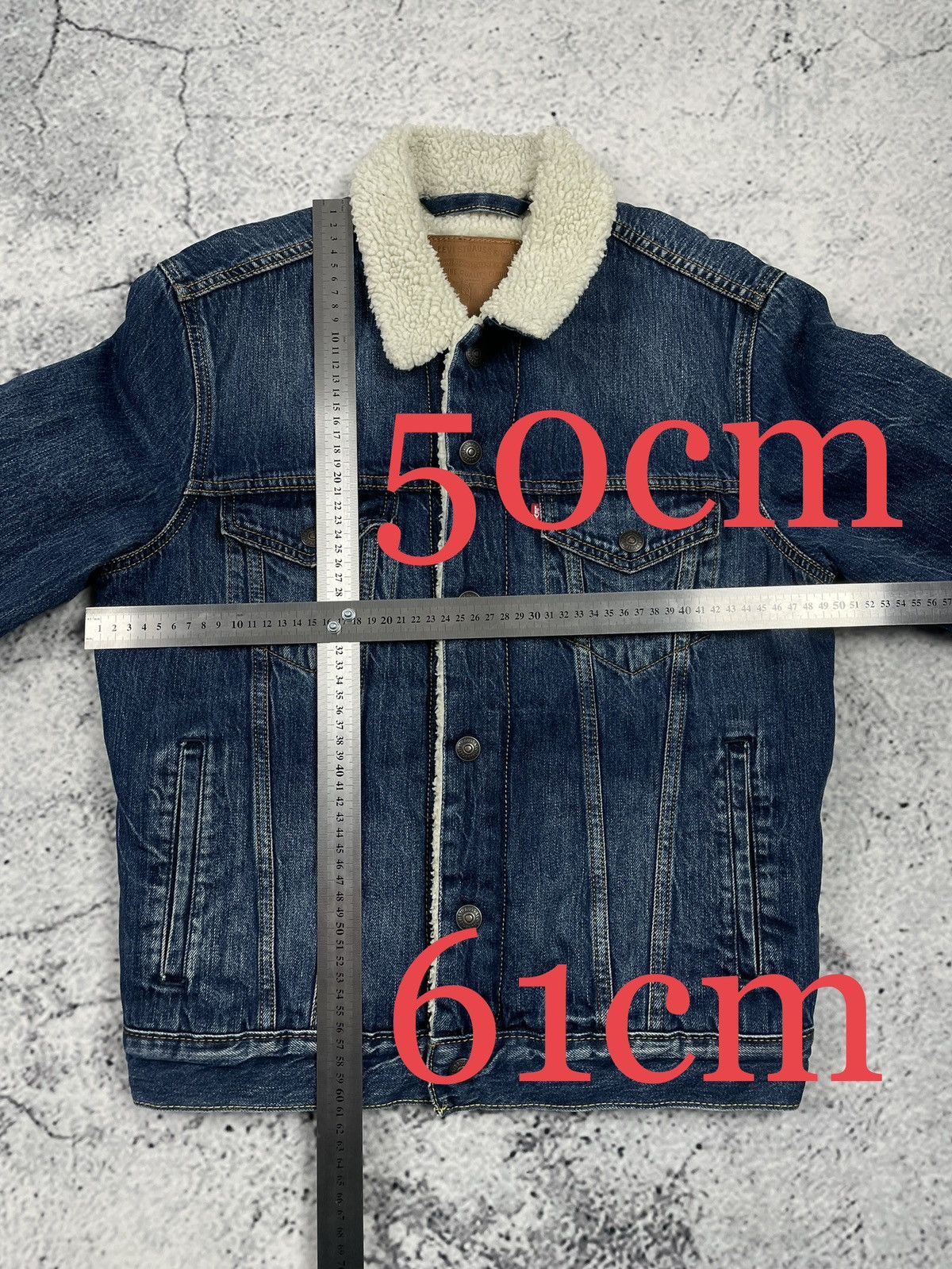 Levi's Levi’s S Premium Blue Sherpa Denim Jacket – Warm Autumn Size US S / EU 44-46 / 1 - 5 Thumbnail