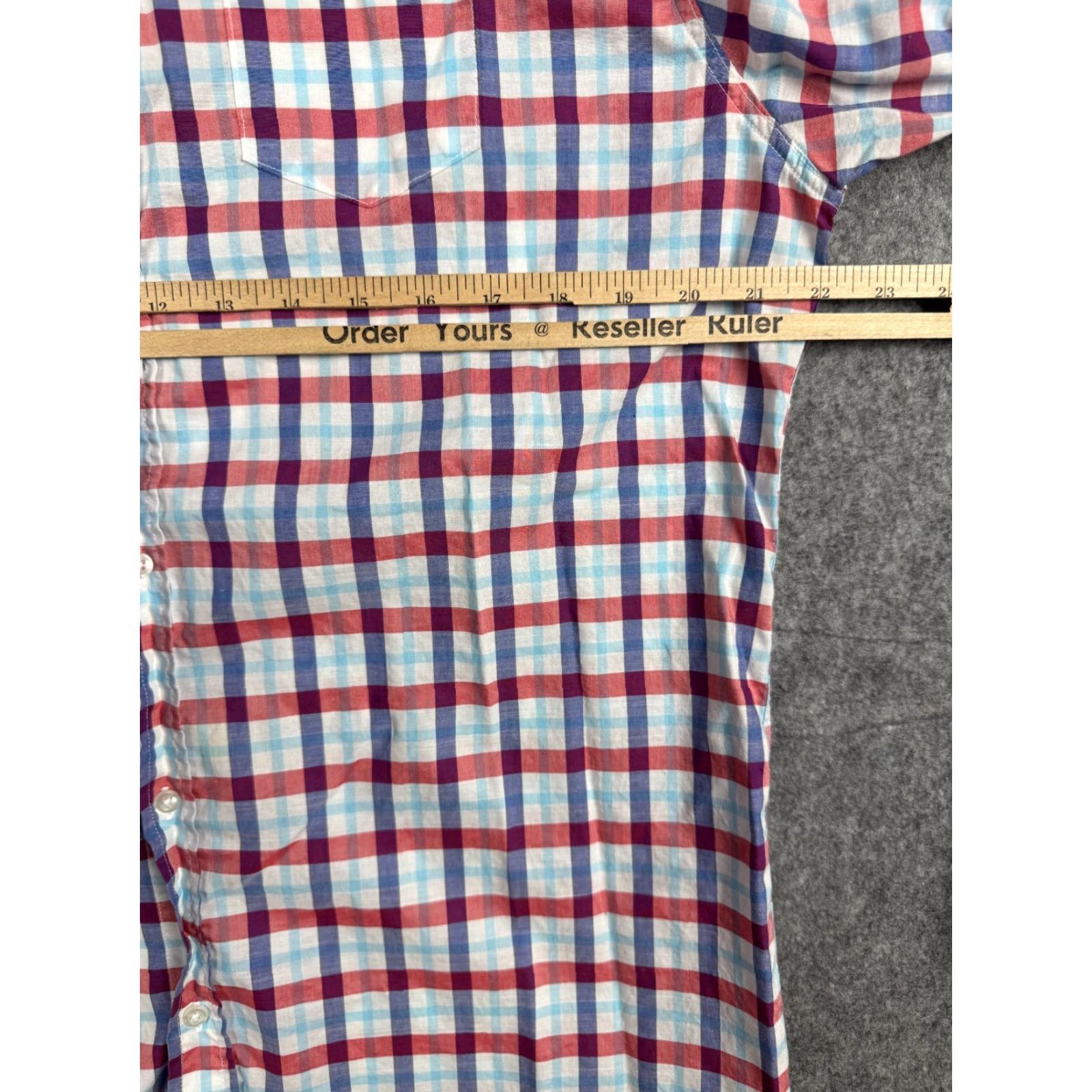 Frank & Eileen Frank & Eileen LUKE Shirt Men's Large Multi Plaid Lightweight Cotton Long Sleeve Button-Down Collared Shirt Size US L / EU 52-54 / 3 - 7 Thumbnail