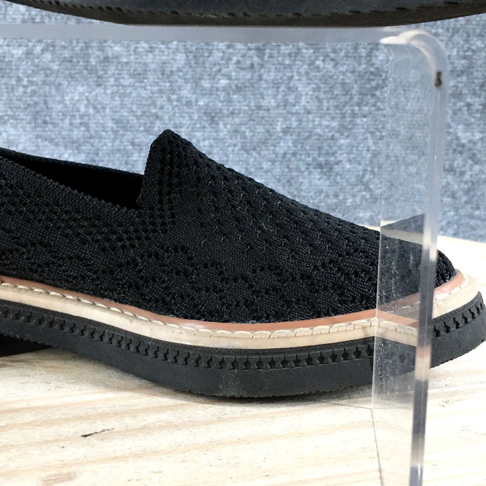 Vintage 8 Days Cklass Shoes Womens 6 Casual Loafers Comfort Black Fabric Slip On Low Top Size M / US 6-8 / IT 42-44 - 7 Thumbnail