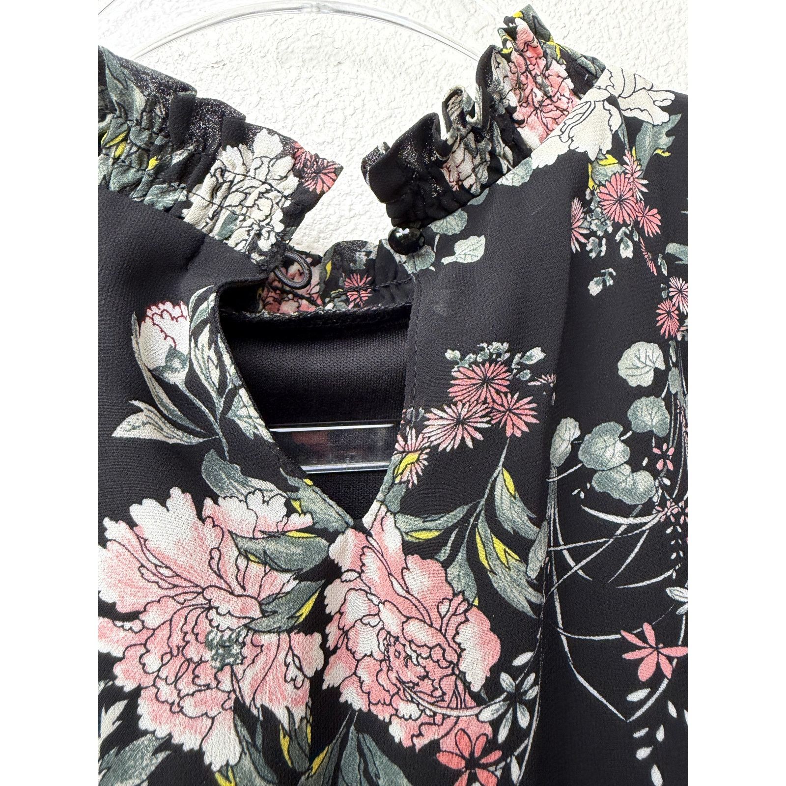 Other Laissez Faire Floral Midi Smocked Neck Ruffle Sleeveless Size S / US 4 / IT 40 - 9 Thumbnail