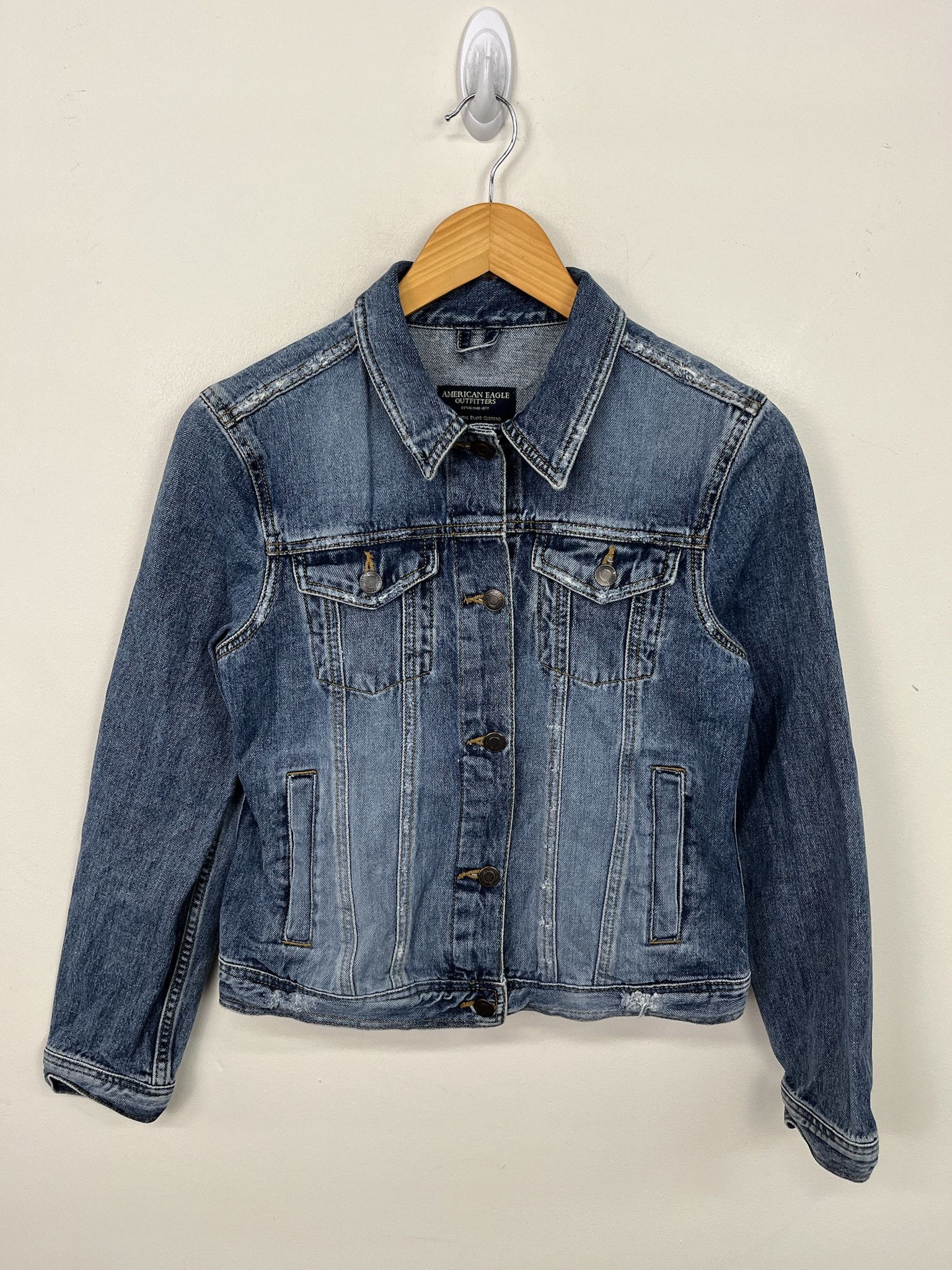 Vintage Vintage Abercrombie Denim Jacket Size XS Size US XS / EU 42 / 0 - 1 Thumbnail