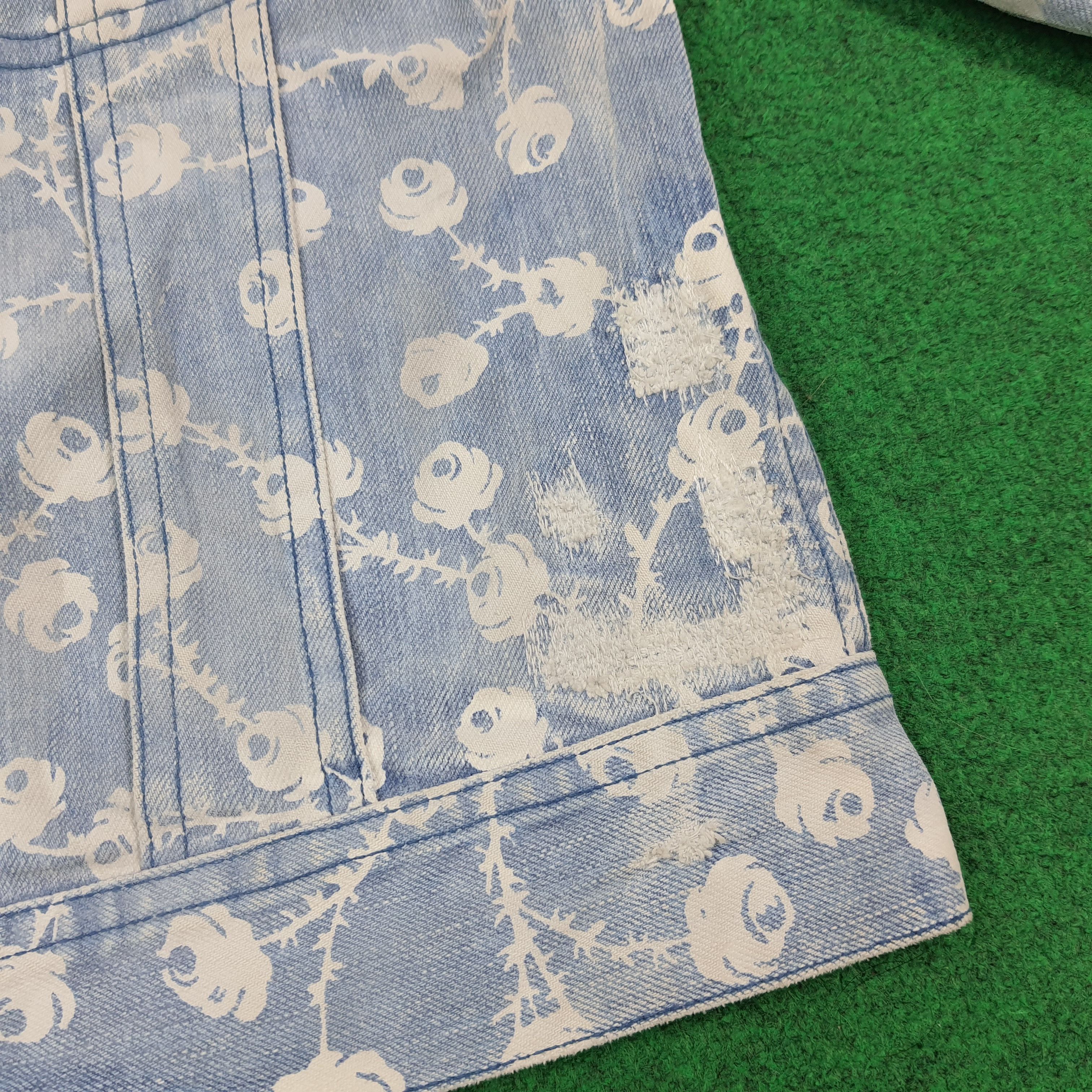 Ralph Lauren Vintage Ralph Lauren Floral Rose Print Denim Jacket C303N14 Size XS / US 0-2 / IT 36-38 - 13 Thumbnail