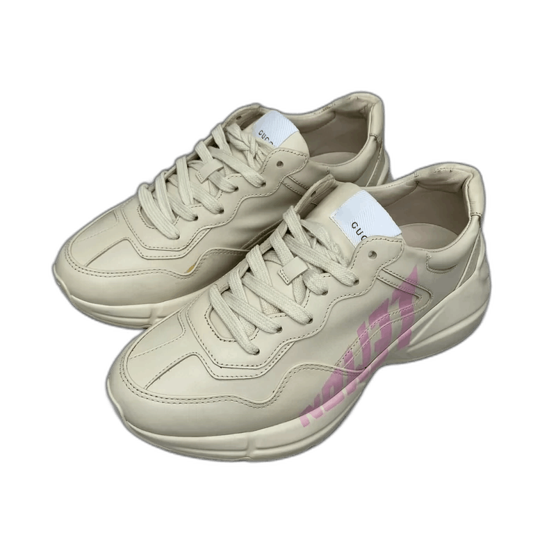 Gucci Gucci Pink Letter Dad Sneakers Size 37.5 Size US 7 / IT 37 - 1 Thumbnail