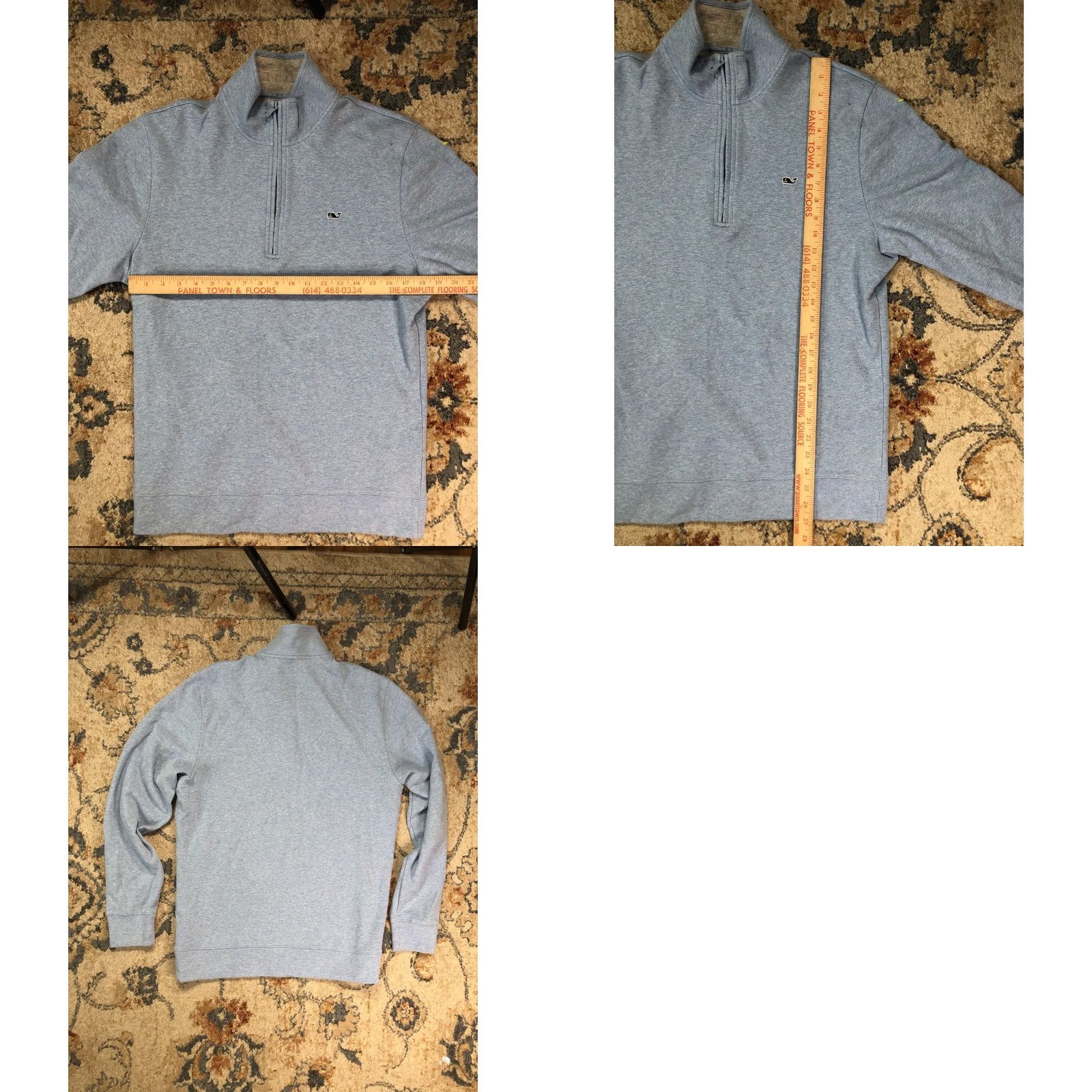 Vineyard Vines Vineyard Vines Sweatshirt Mens M Blue 1/4 Zip Mock Neck Pullover Fleece Apparel Knit Size US M / EU 48-50 / 2 - 8 Thumbnail