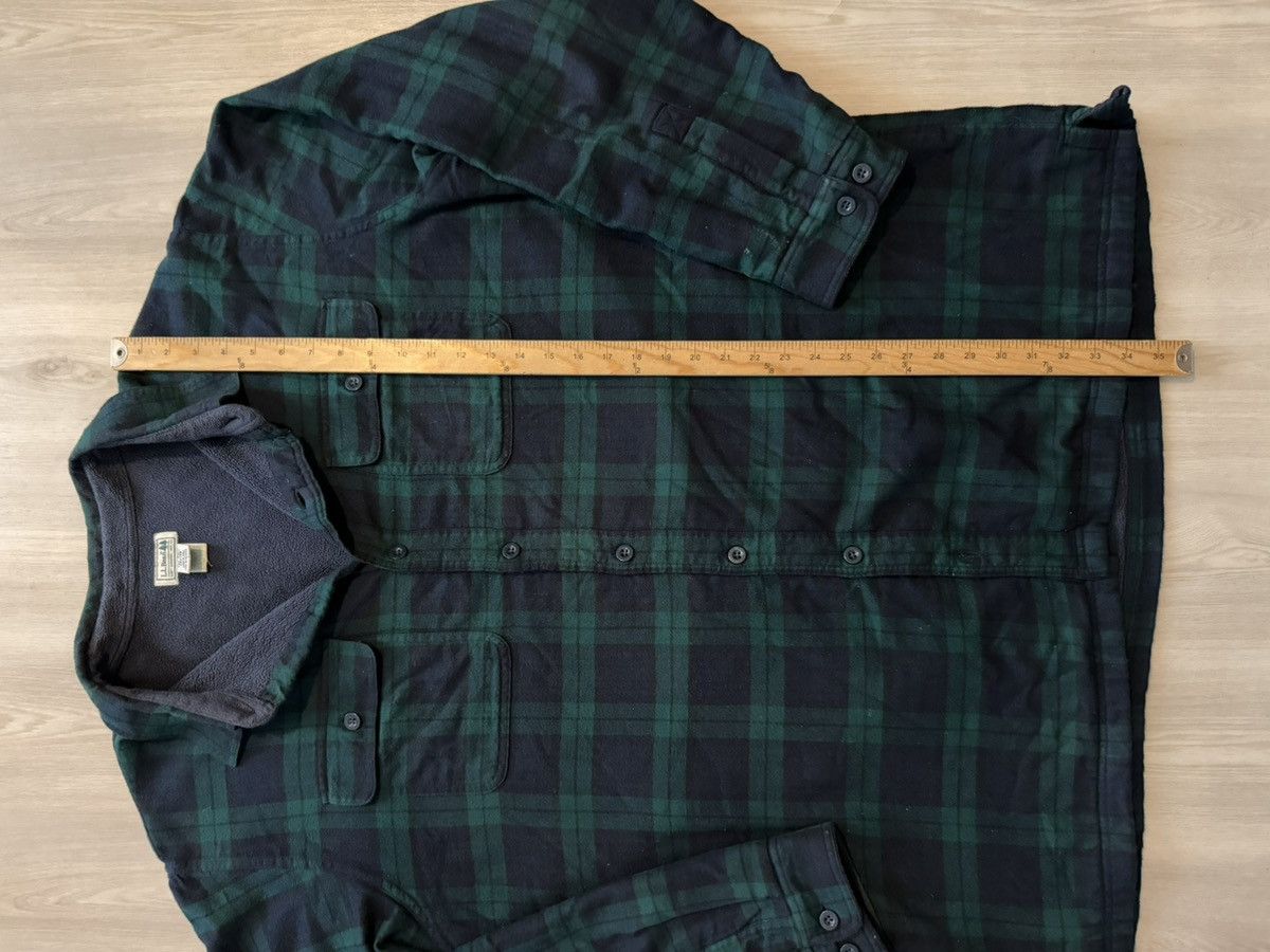 L.L. Bean LL Bean Blue / Green Plaid Flannel Fleece Lined Sz XL Tal Size US XL / EU 56 / 4 - 6 Thumbnail