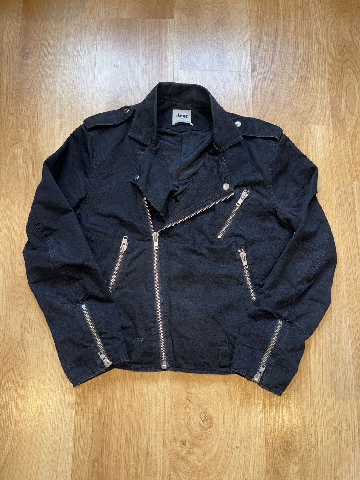 Acne Studios × Designer × Vintage Acne Studios Denim Jacket biker – Classic Fit – Size M/L Size L / US 10 / IT 46 - 2 Thumbnail
