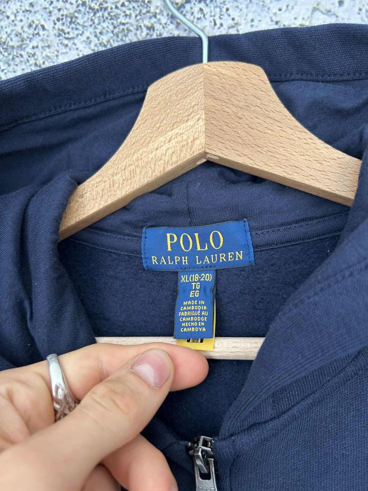 Polo Ralph Lauren Polo Ralph Lauren Vintage Zip Hoodie Basic Logo Hype Skate Size US S / EU 44-46 / 1 - 5 Thumbnail