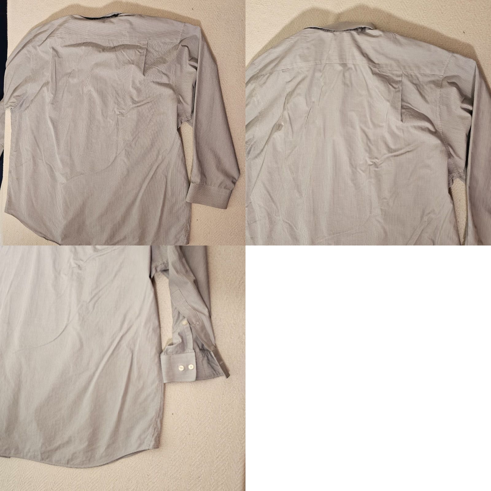 Michael Kors Michael Kors Shirt Men's 17.5 34 White Check Button-Up Long Sleeve Luxe Cotton Size US XXL / EU 58 / 5 - 8 Thumbnail