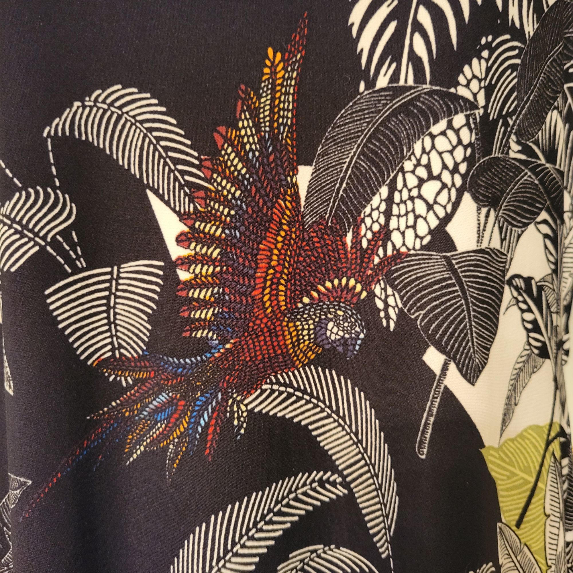 Vintage Attitudes by Renee XST Tropical Bird Leaf Print Maxi Dress P Size XS / US 0-2 / IT 36-38 - 5 Thumbnail