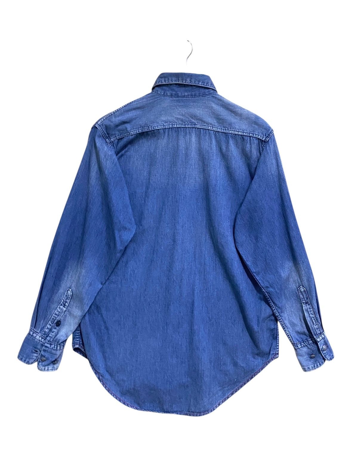 45rpm Vintage Japanese Brand 45rpm Denim Shirt 1990s Size US M / EU 48-50 / 2 - 2 Thumbnail