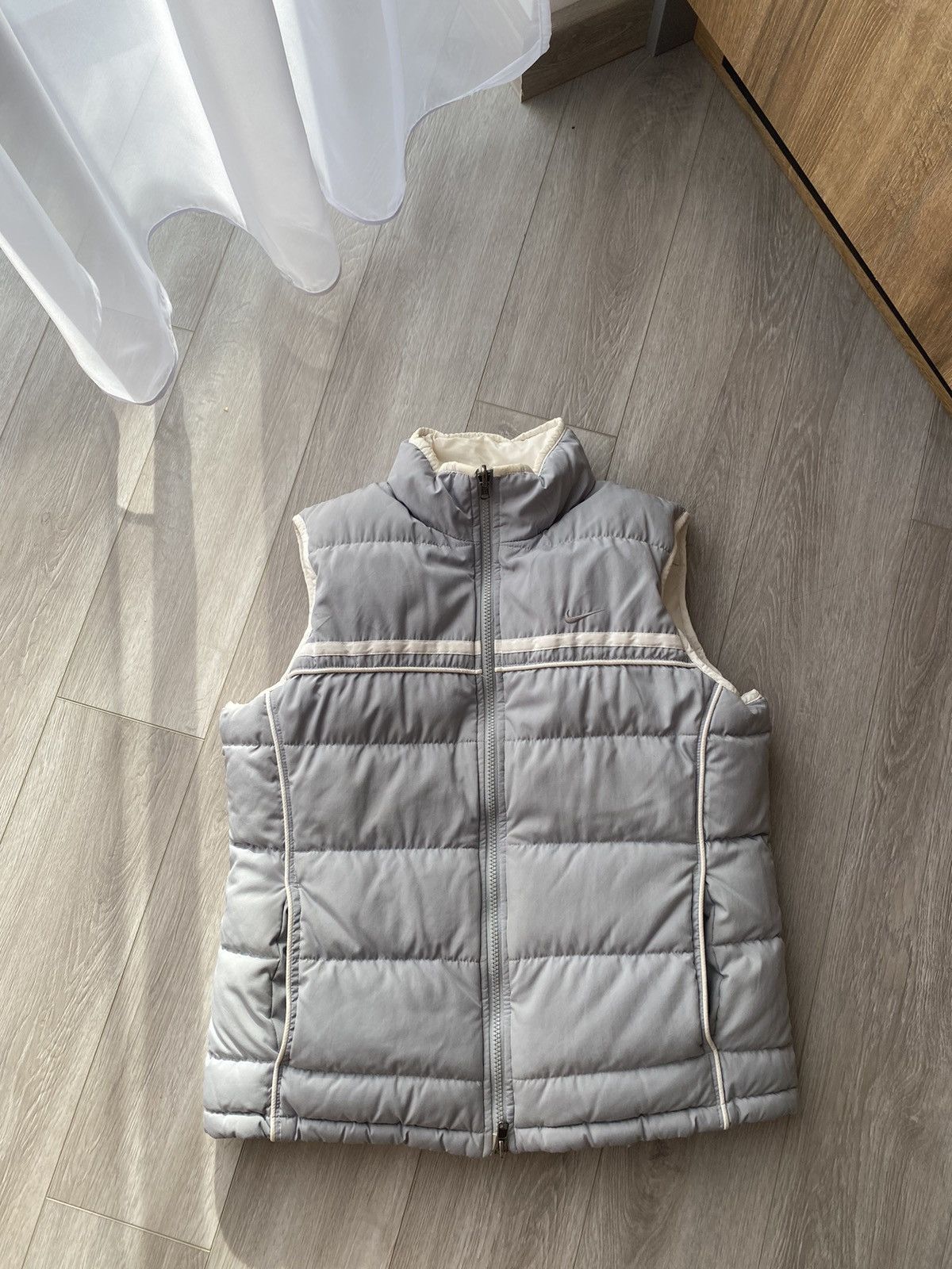 Nike × Nike ACG × Vintage 550 Duck Down Nike Puffer Vest Y2K Drill COZY reversible Size S / US 4 / IT 40 - 2 Thumbnail