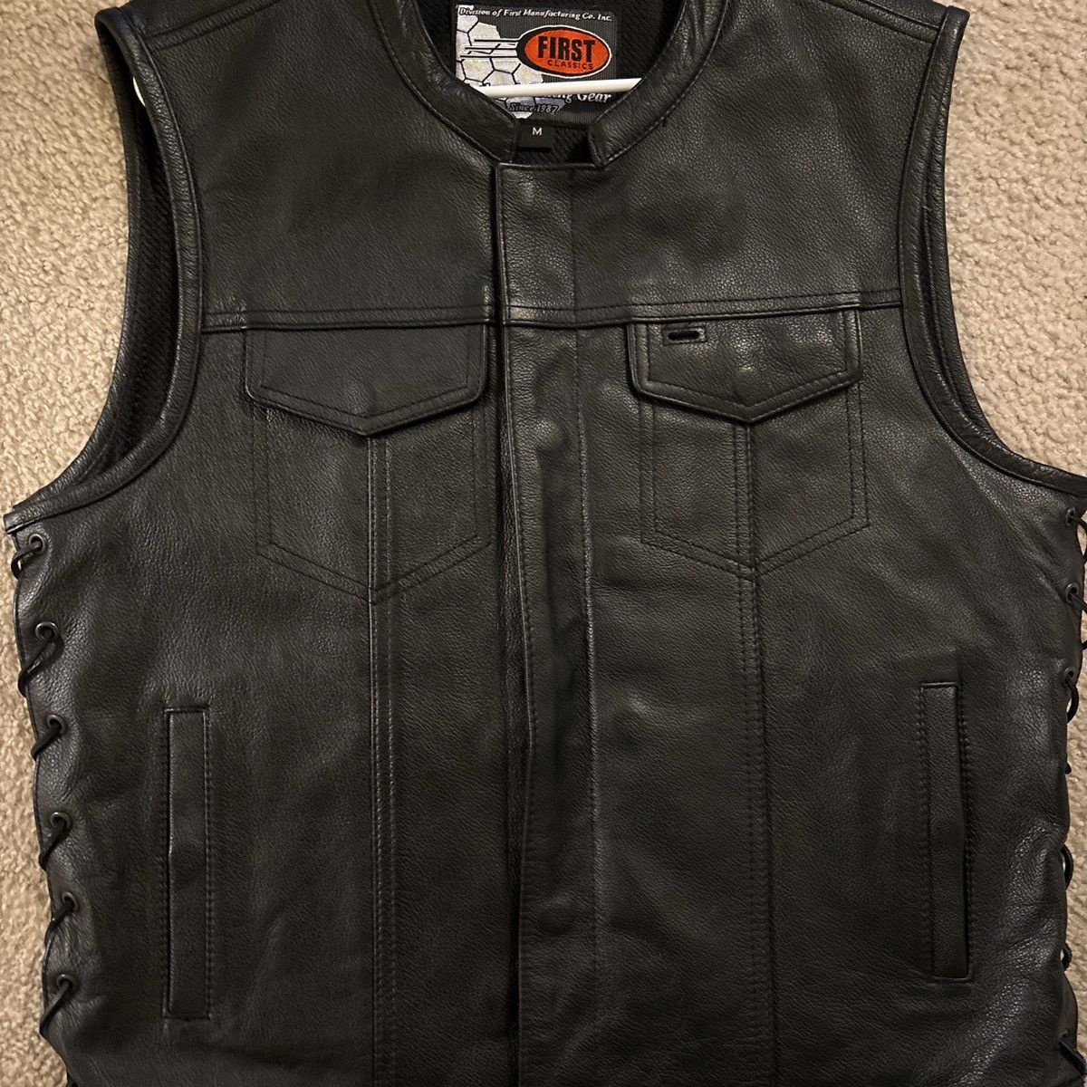 Other Authentic Riding Gear First Classics Leather Vest Size US M / EU 48-50 / 2 - 4 Thumbnail