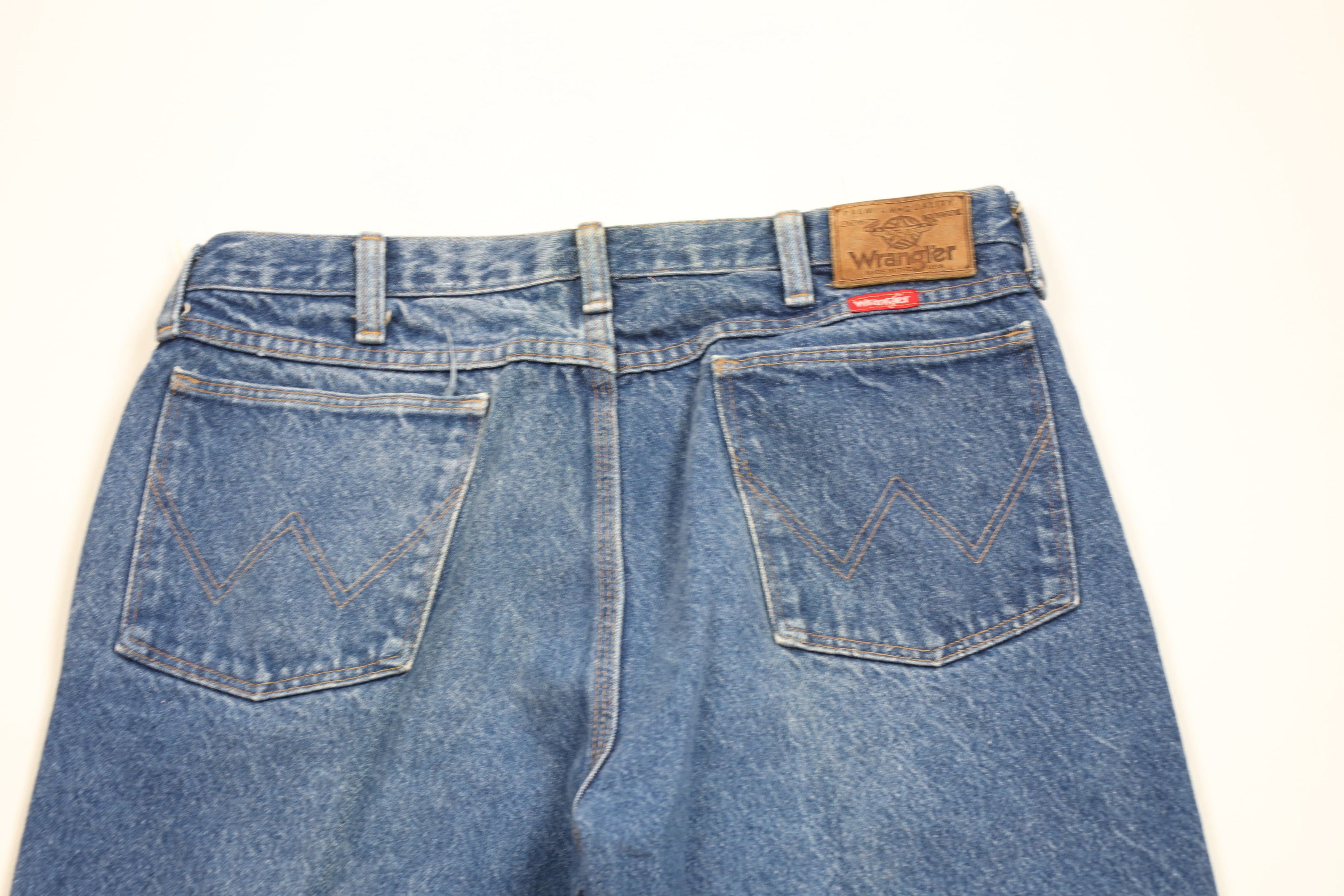 Vintage × Wrangler Vintage 90s Wrangler Leg Denim Jeans Blue Cotton USA Size US 34 / EU 50 - 12 Thumbnail