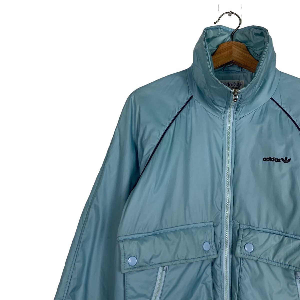 Adidas 90's ADIDAS Trefoil Embroidery Small Logo Jacket #0050-C3 Size US S / EU 44-46 / 1 - 7 Thumbnail