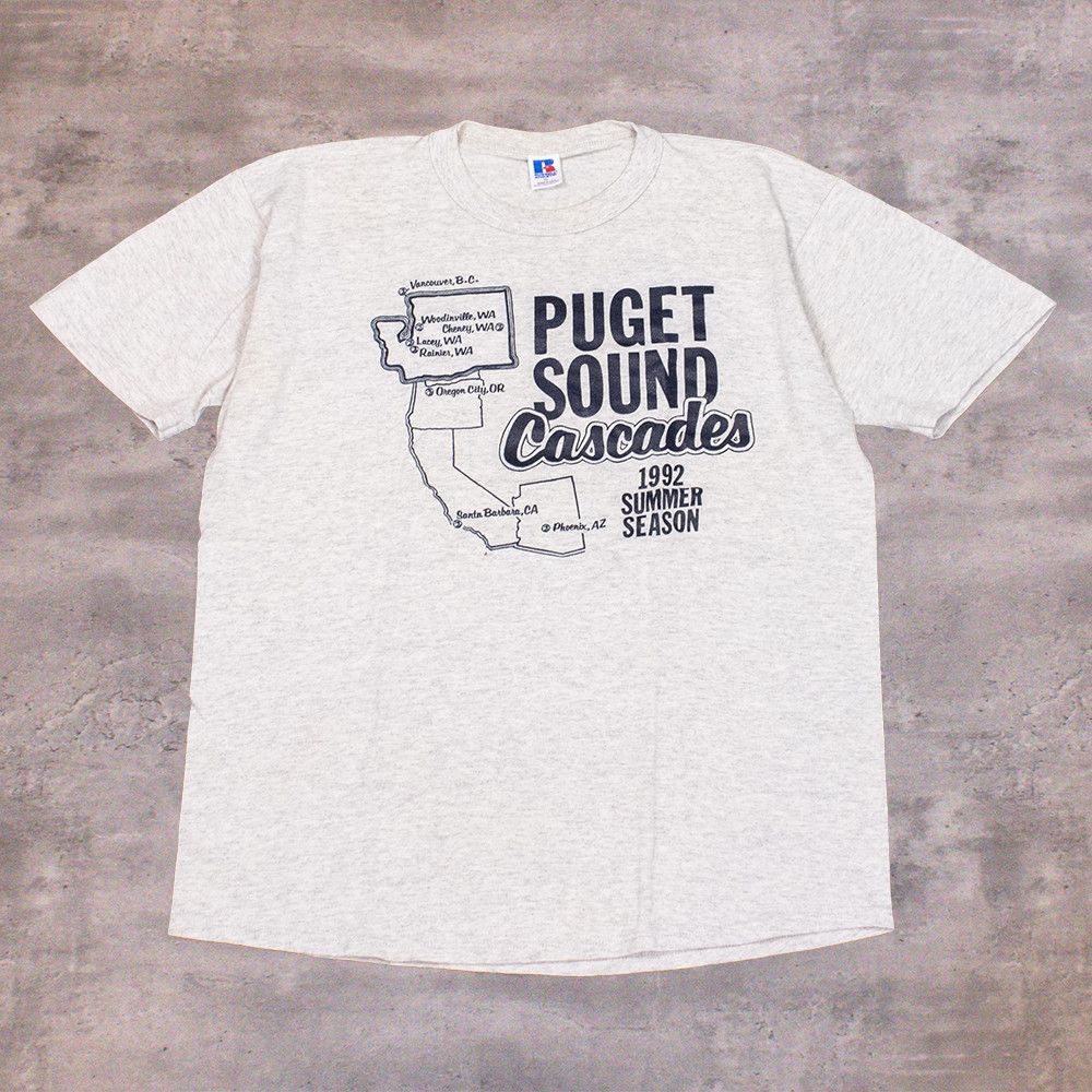 Russell Athletic × Vintage Vintage 1992 Puget Sound Cascades Single Stitch Gray Tee Size US M / EU 48-50 / 2 - 1 Thumbnail