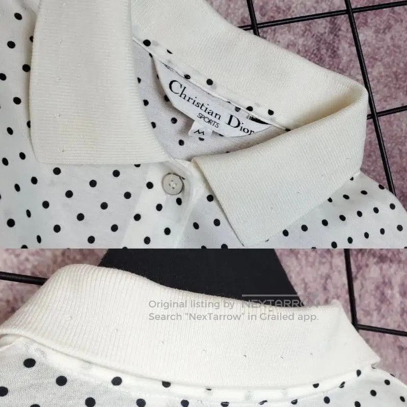 Dior Dior White Polka Dot Long Sleeve T. Size M / US 6-8 / IT 42-44 - 5 Thumbnail