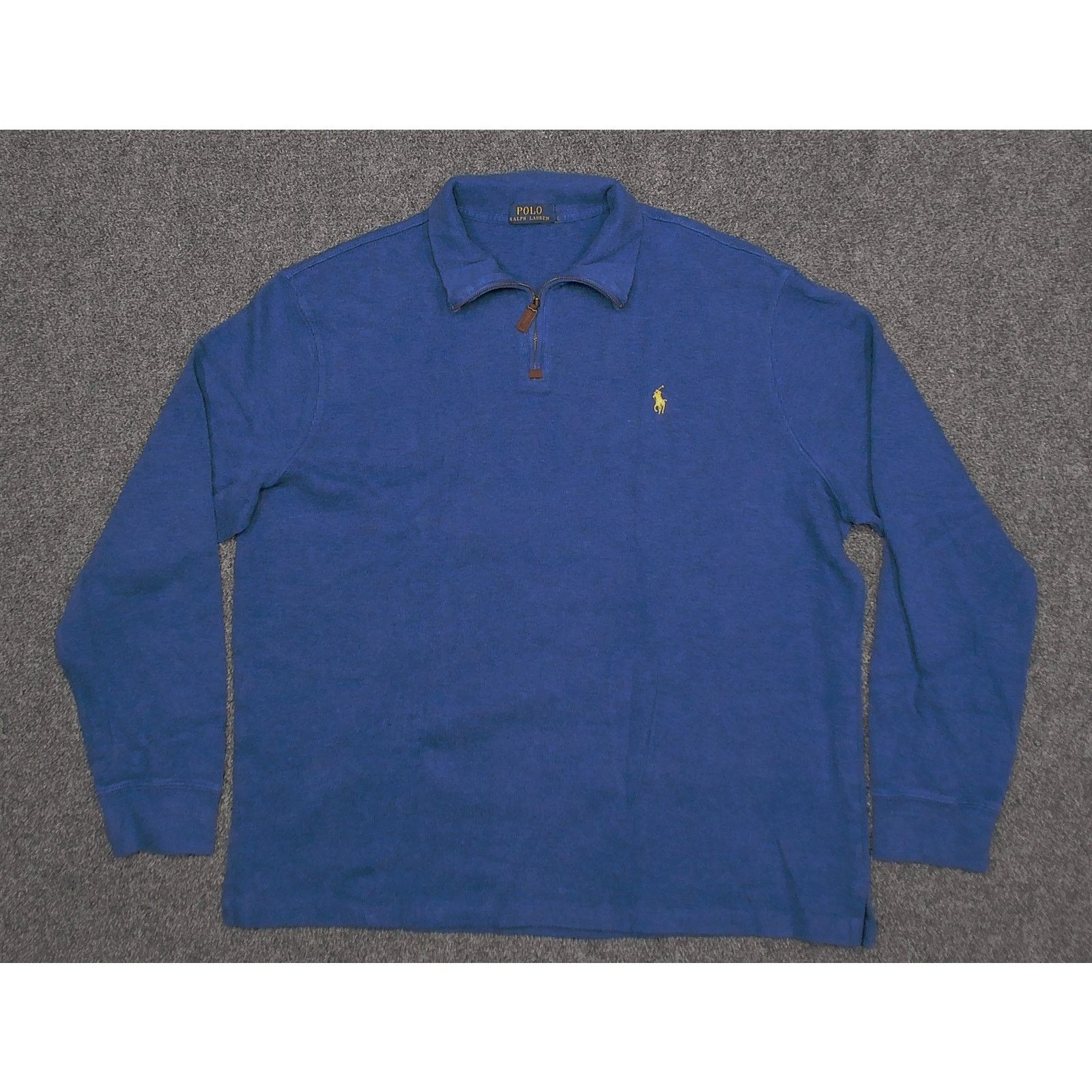 Ralph Lauren Polo Ralph Lauren Y2K Blue Quarter Zip Sweater XXL Size US XXL / EU 58 / 5 - 3 Thumbnail