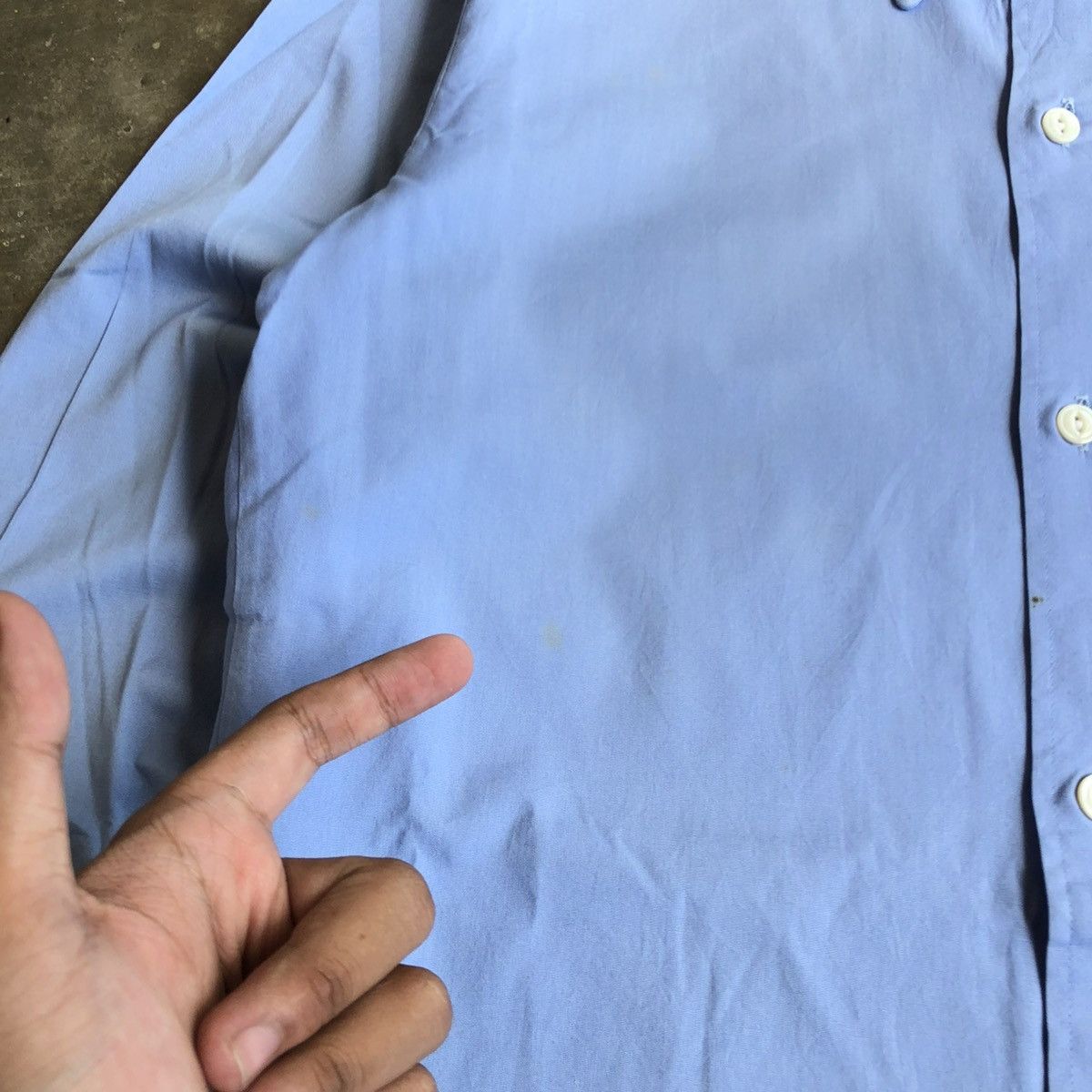 Yves Saint Laurent 1990s Yves Saint Laurent Chemises Paris Basic Shirt Blue Size US S / EU 44-46 / 1 - 7 Thumbnail