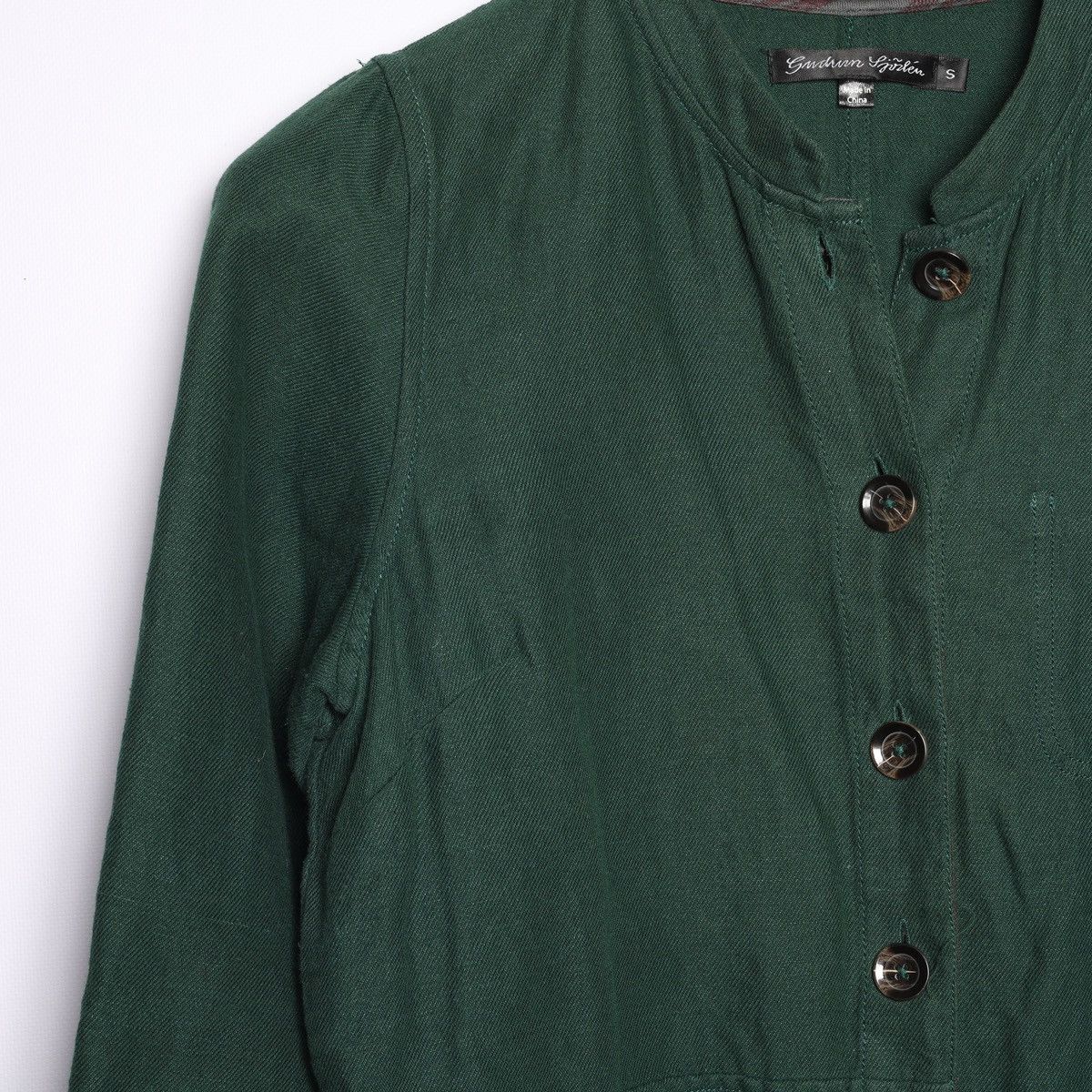 Gudrun Sjoden Gudrun Sjoden Linen Cotton Green Shirt Size S / US 4 / IT 40 - 9 Thumbnail