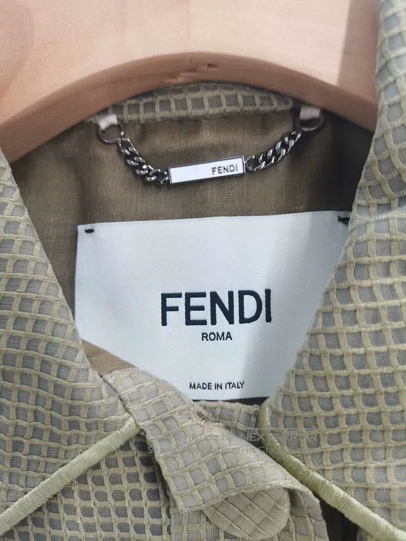 Fendi Fendi Kelly green long trench coat Size XXS / US 00 / IT 34 - 3 Thumbnail