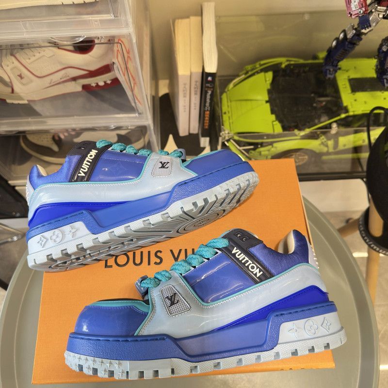 Louis Vuitton Louis Vuitton Trainer Maxi Low Top Sneakers -2508 Size US 8.5 / EU 41-42 - 4 Thumbnail