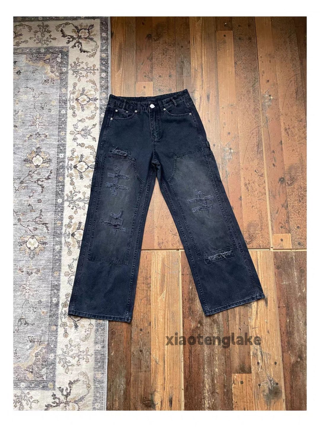 zx vintage washed faded carpenter ripped damaged pants