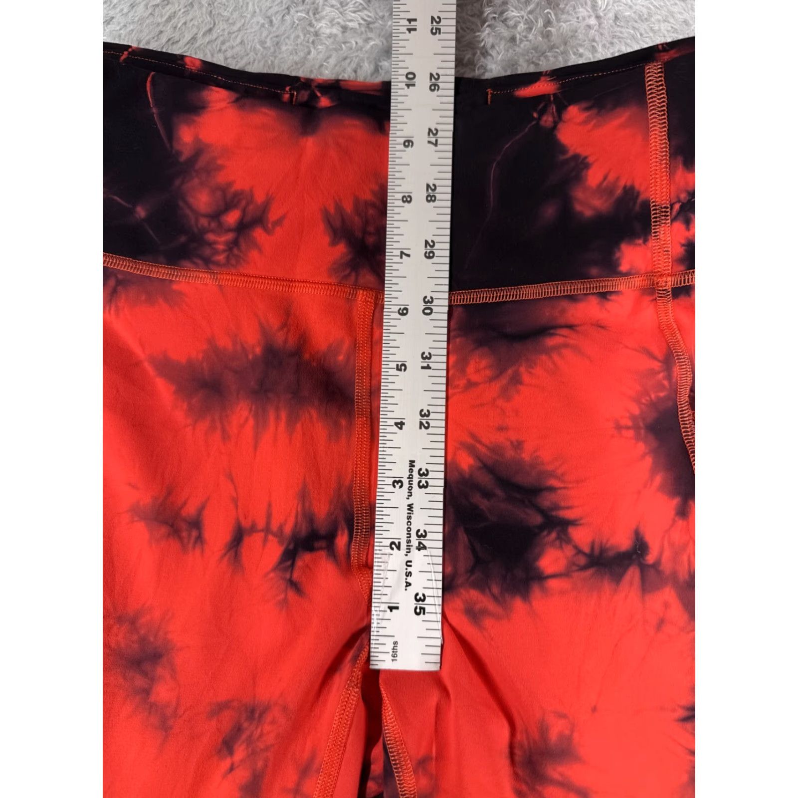 Lululemon Lululemon Pants 8 Red Black Invigorate High-Rise Tight 25" Wash Pockets Cropped Solid Womens Size 30" / US 8 / IT 44 - 7 Thumbnail