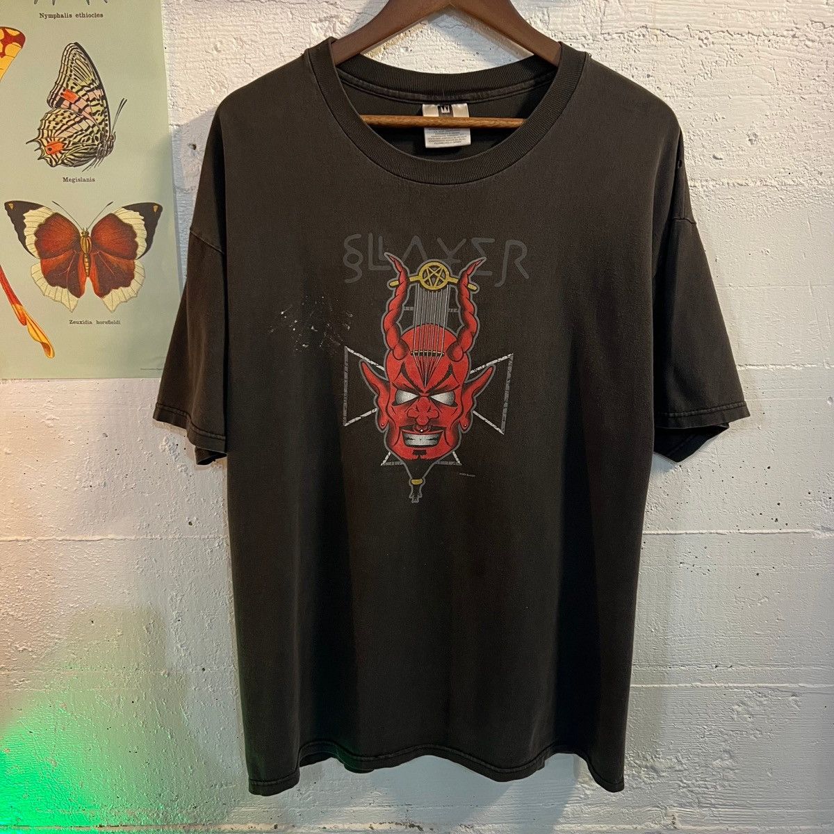 image of Band Tees x Slayer Vintage 1998 Slayer Diabolous In Musica T-Shirt - Size XL in Black, Men's