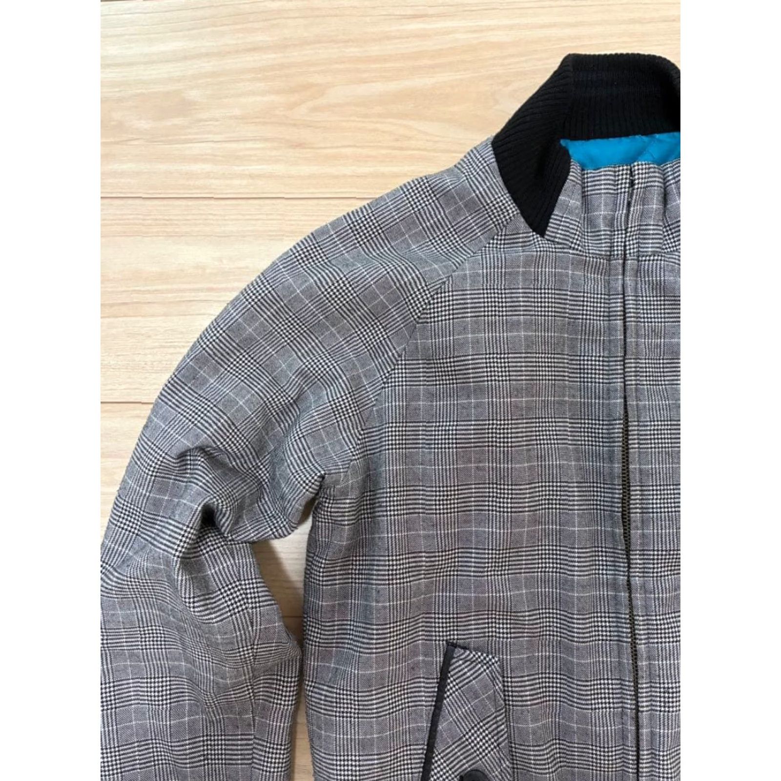 Fred Perry VINTAGE Fred Perry Reversible Quilted Zip Jacket Glen Check Blue Size S Logo from Japan Size US S / EU 44-46 / 1 - 2 Thumbnail