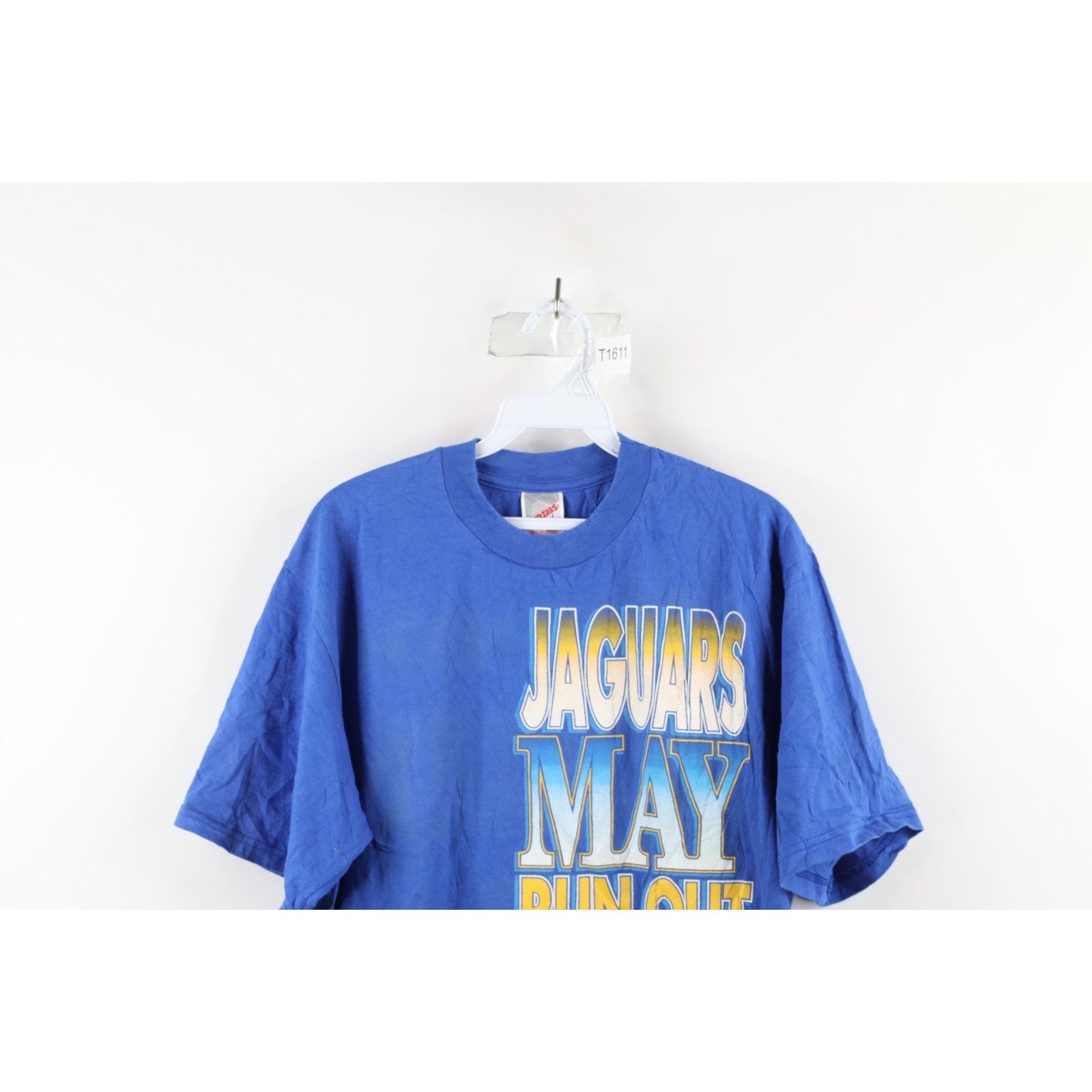 Vintage Vintage 90s Faded Jacksonville Jaguars Football T-Shirt Size US L / EU 52-54 / 3 - 2 Thumbnail