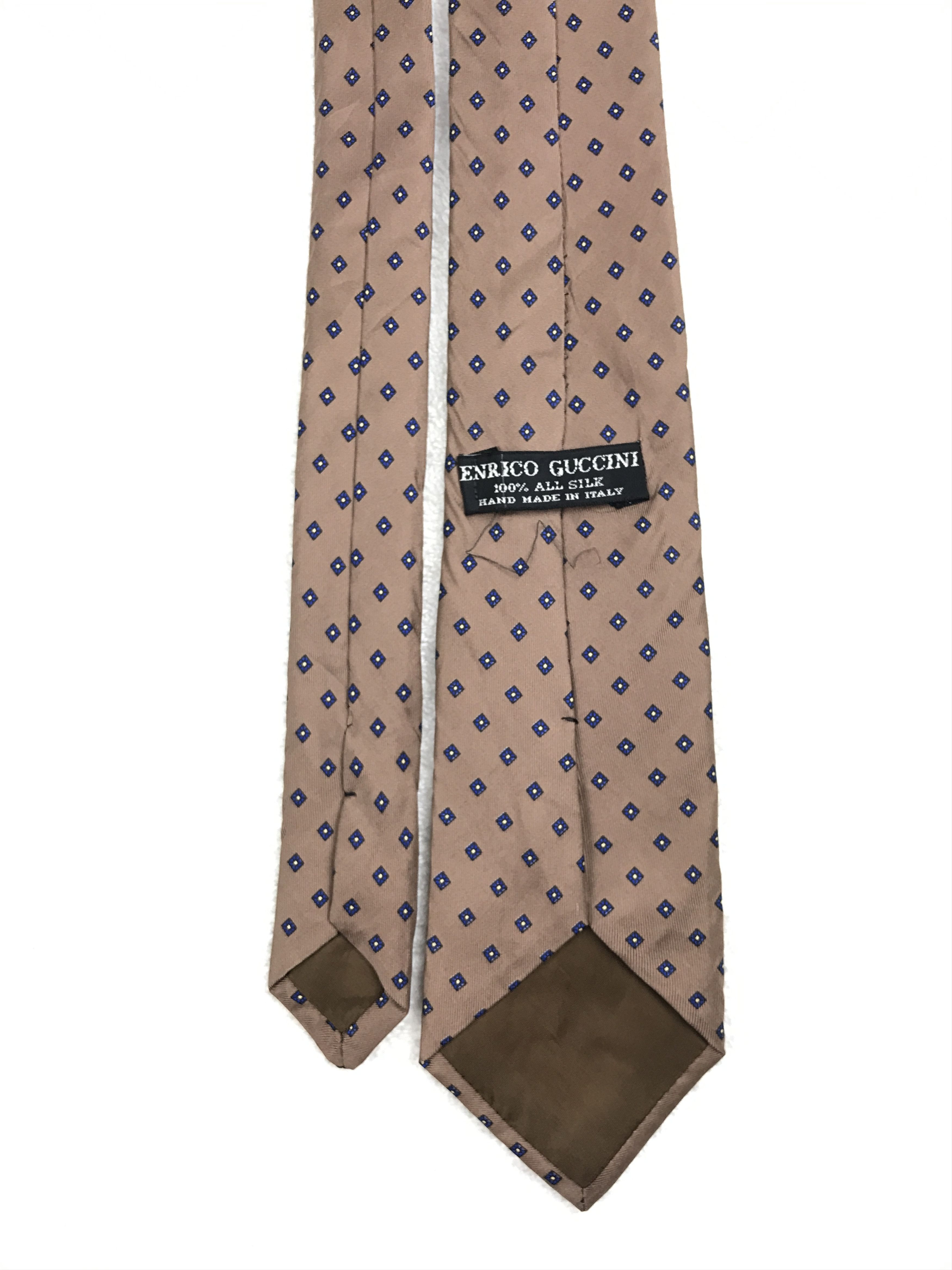 Vintage Vintage Enrico Guccini Silk Necktie Size ONE SIZE - 4 Thumbnail