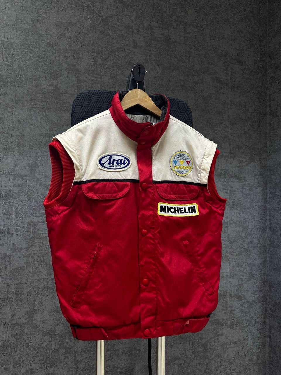 Dainese × Vintage Vintage Dainese Michelin West MOTO Big Logo Jacket Size US L / EU 52-54 / 3 - 6 Thumbnail