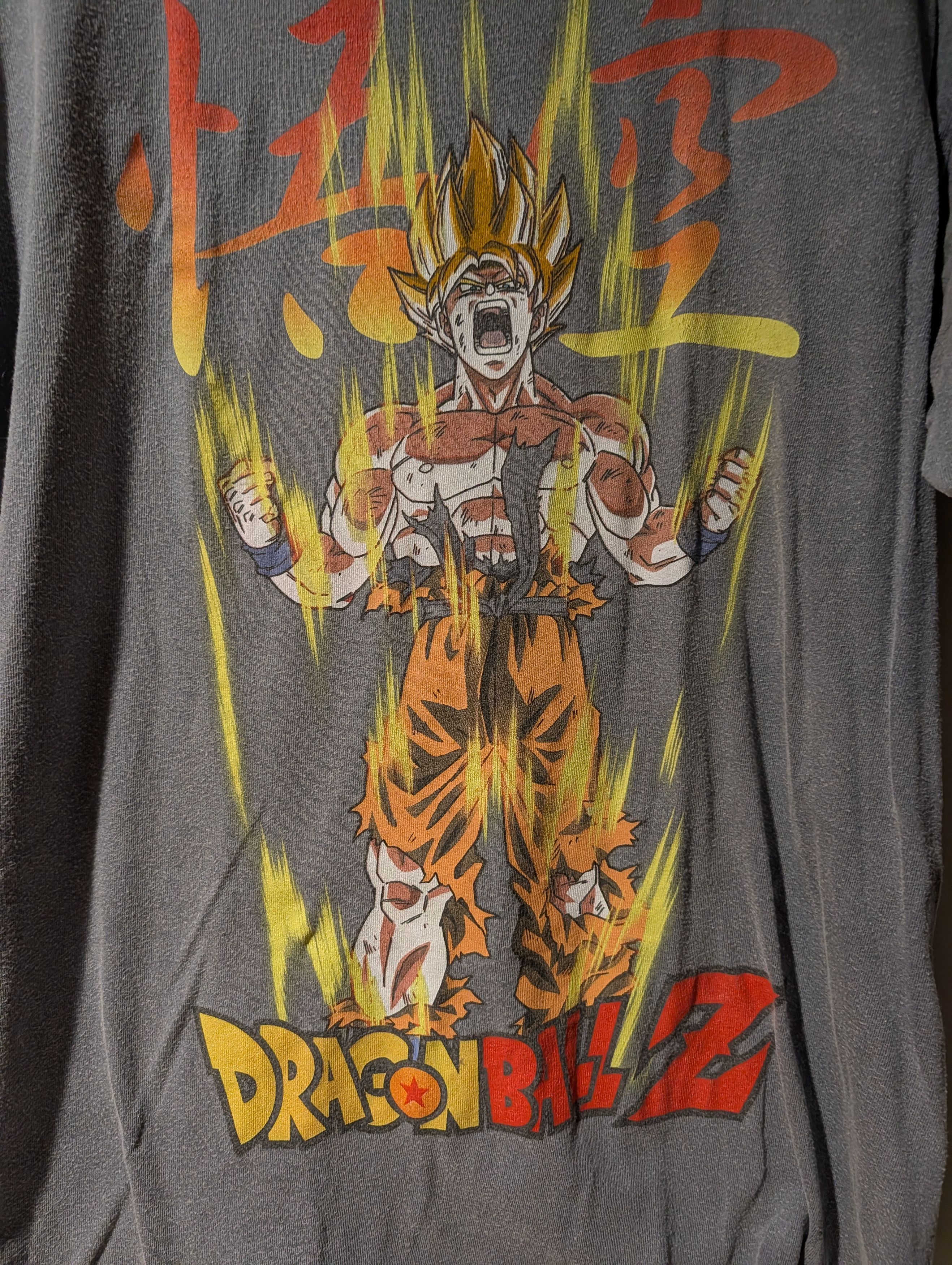 Anime Dragon Ball Z Super Sayian Goku Blue Medium T-Shirt Size US M / EU 48-50 / 2 - 2 Thumbnail