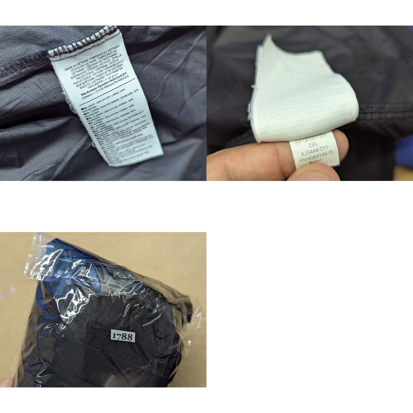 Nike Nike Shield Jacket Mens 2XL Windbreaker Full Zip Lightweight Hooded Blue Black Multicolor Athletic Regular Size XS? Size US XXL / EU 58 / 5 - 9 Thumbnail