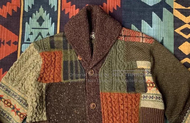 RRL Ralph Lauren RRL Ralph Lauren Patchwork Wool Blend Sweater Size US XS / EU 42 / 0 - 4 Thumbnail