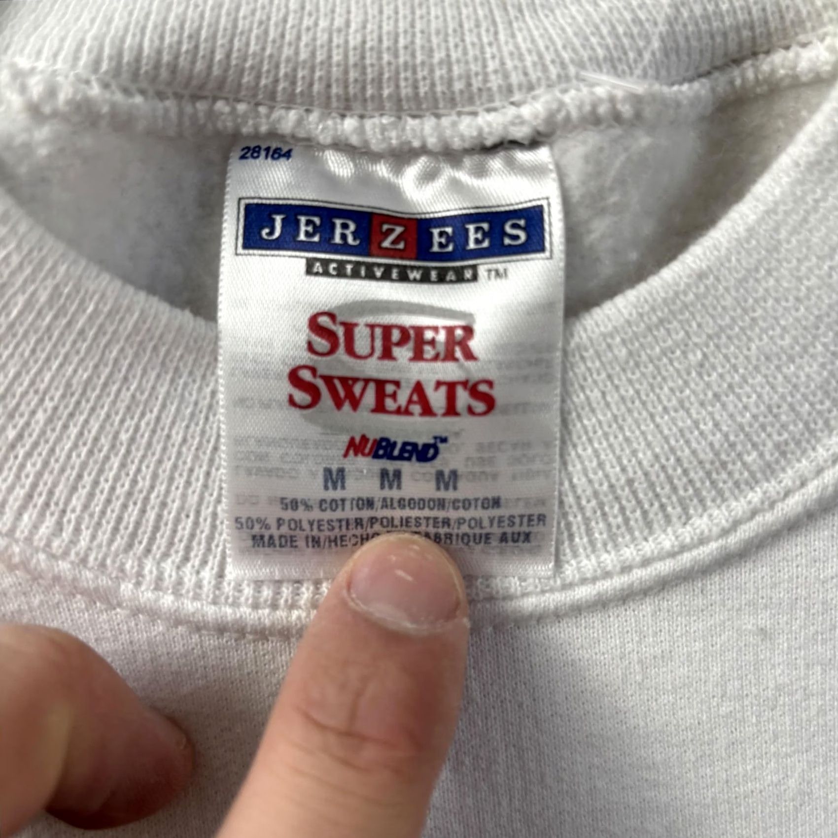 Jerzees JERZEES Shirt Mens M White Sweatshirt America Will Prevail Eagle Fleece Graphic Size US M / EU 48-50 / 2 - 3 Thumbnail