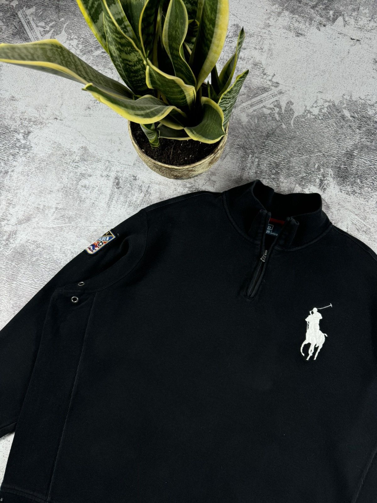 Polo Ralph Lauren Polo Ralph Lauren PRL Big Pony 1/3 1/4 Zip Sweatshirt Hoodie Size US XXL / EU 58 / 5 - 4 Thumbnail