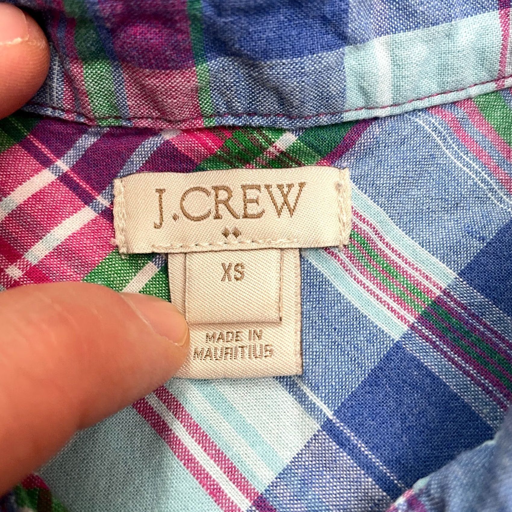 J.Crew J. Crew Button Up Shirt Womens XS Multicolor Long Sleeve Cotton Casual Top Size XS / US 0-2 / IT 36-38 - 4 Thumbnail