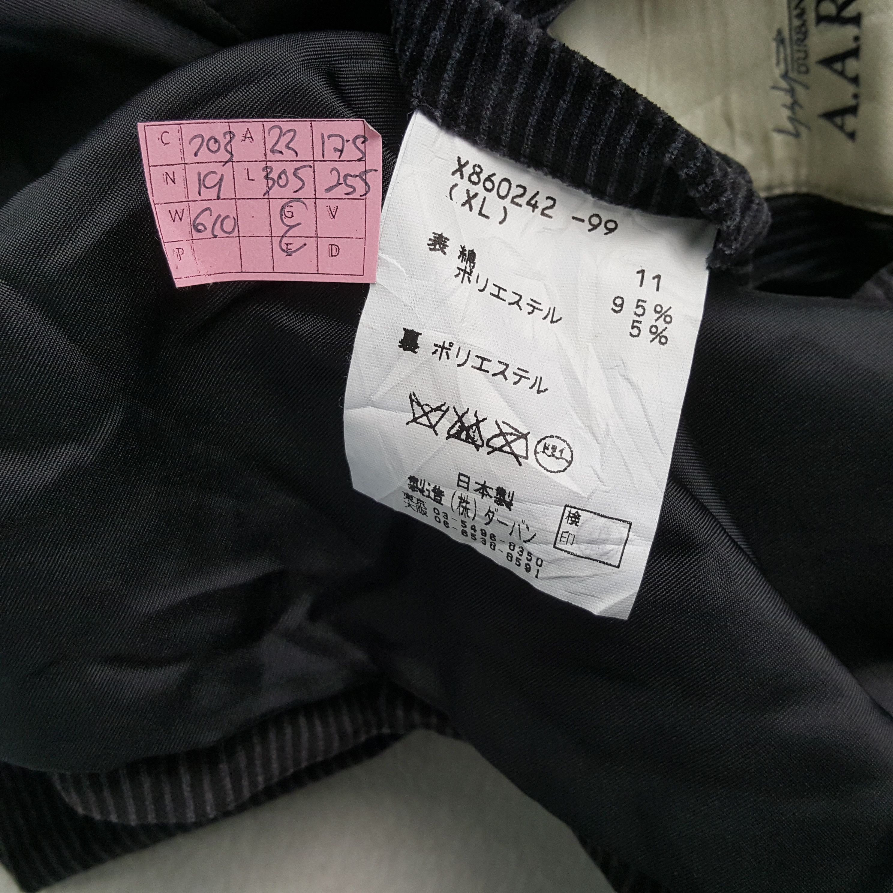 A.A.R YOHJI YAMAMOTO Fashion Designer Velvet Blazer