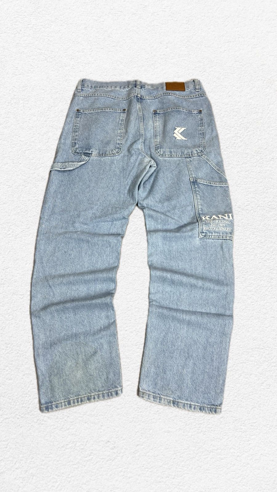 Vintage VTG Baggy🥵 Distressed Washed Denim Japanese style jeans Size US 32 / EU 48 - 1 Preview