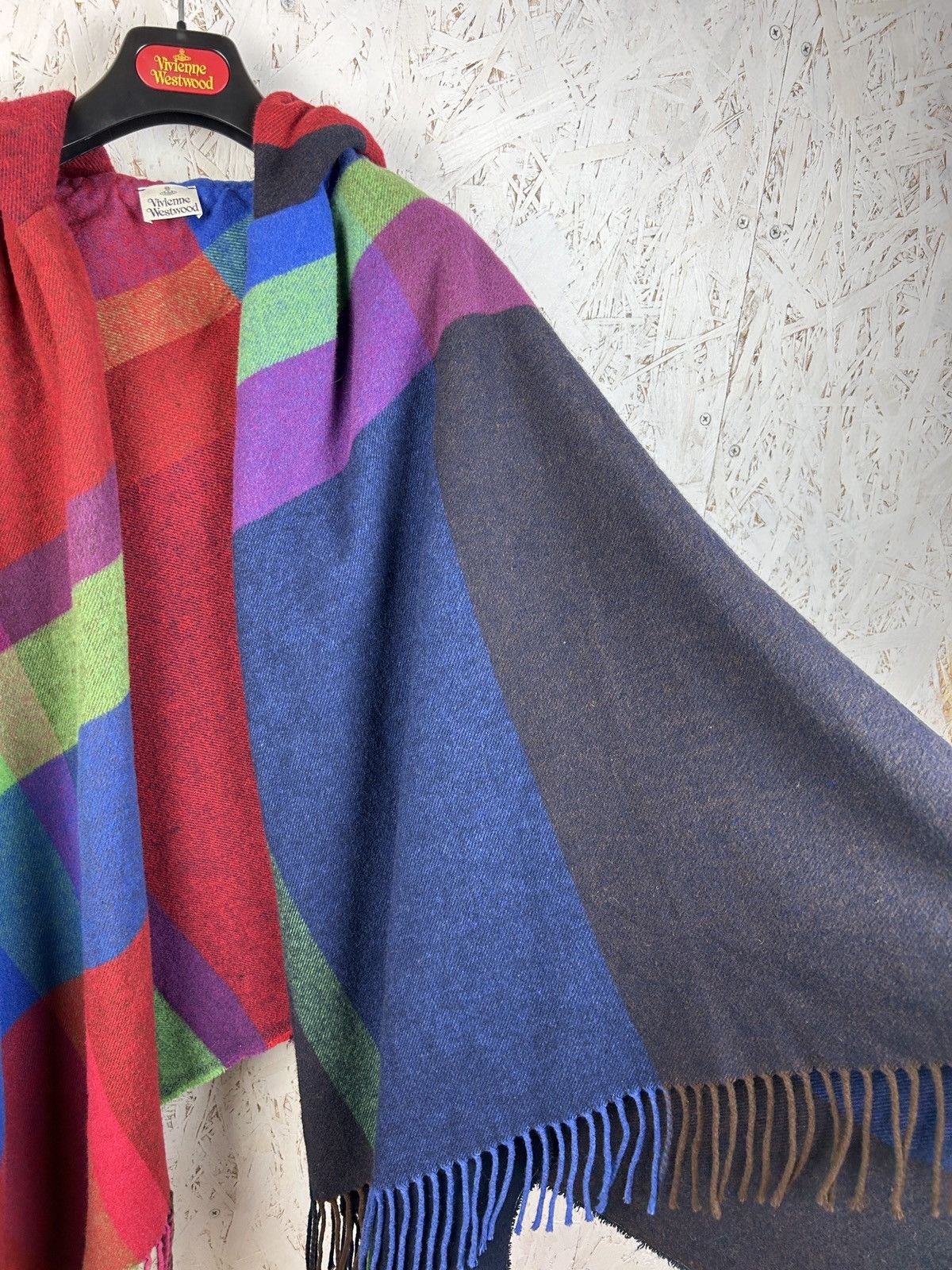 Vivienne Westwood Vivienne Westwood Multicolor Wool Poncho Hooded Cape Size M / US 6-8 / IT 42-44 - 4 Thumbnail